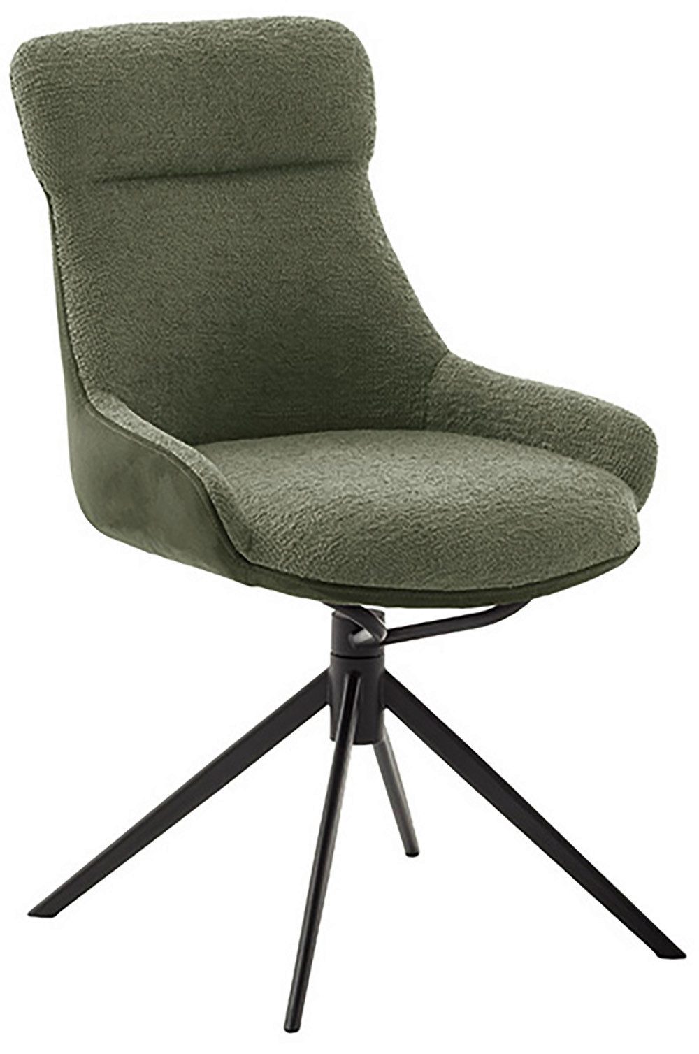 MCA furniture Eetkamerstoel (2-set), draaibaar 360°, draai- & schommelfunctie, zithoogte ca. 50 cm