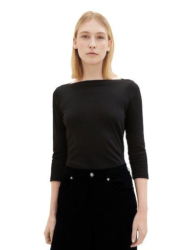 Tom Tailor Shirt met 3/4 mouwen met korte mouwen