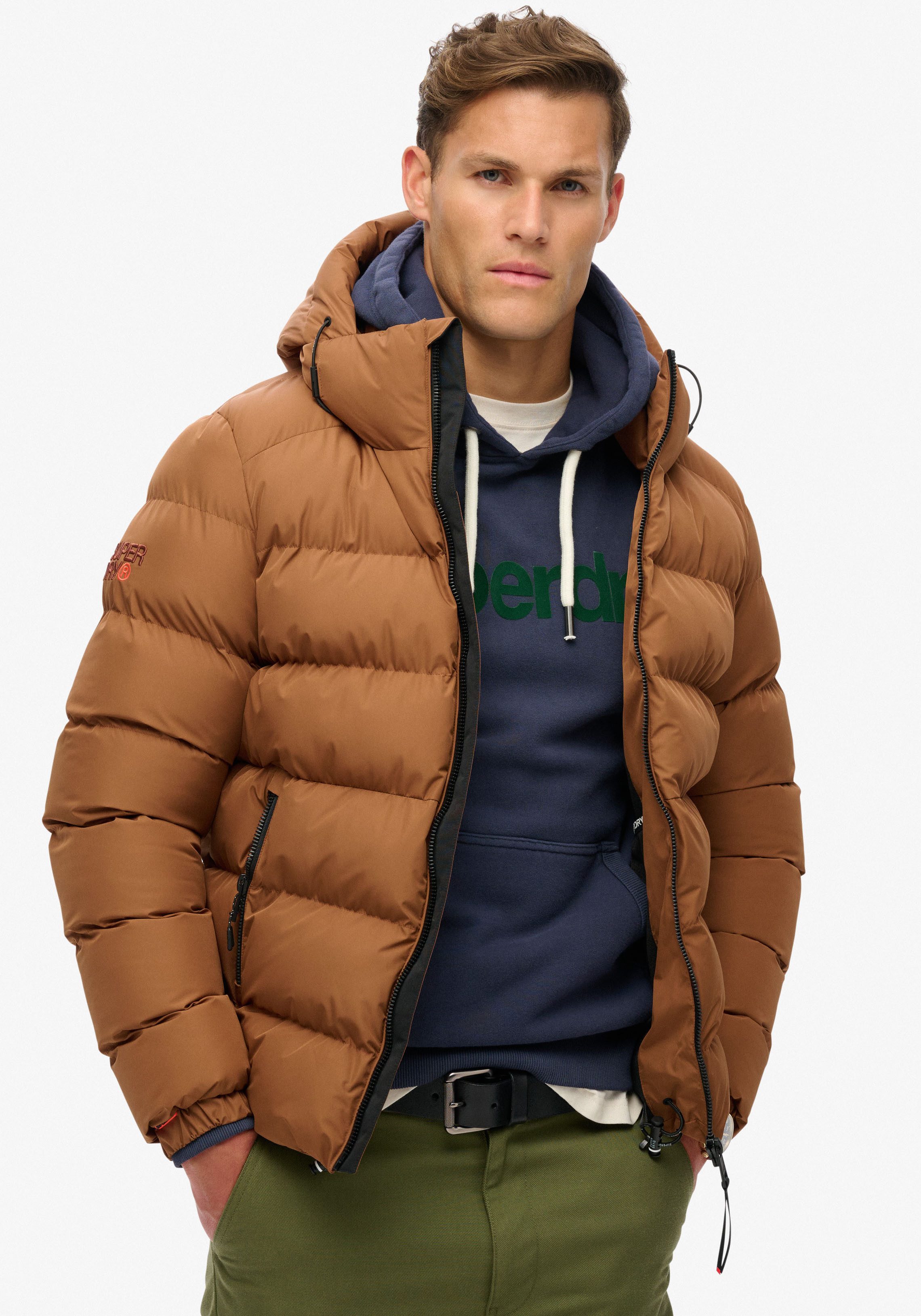 Superdry Gewatteerde jas HOODED SPORTS PUFFER JACKET