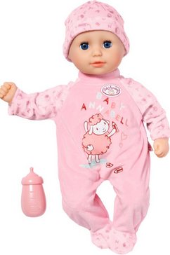 baby annabell babypop little annabell, 36 cm met slapende ogen roze