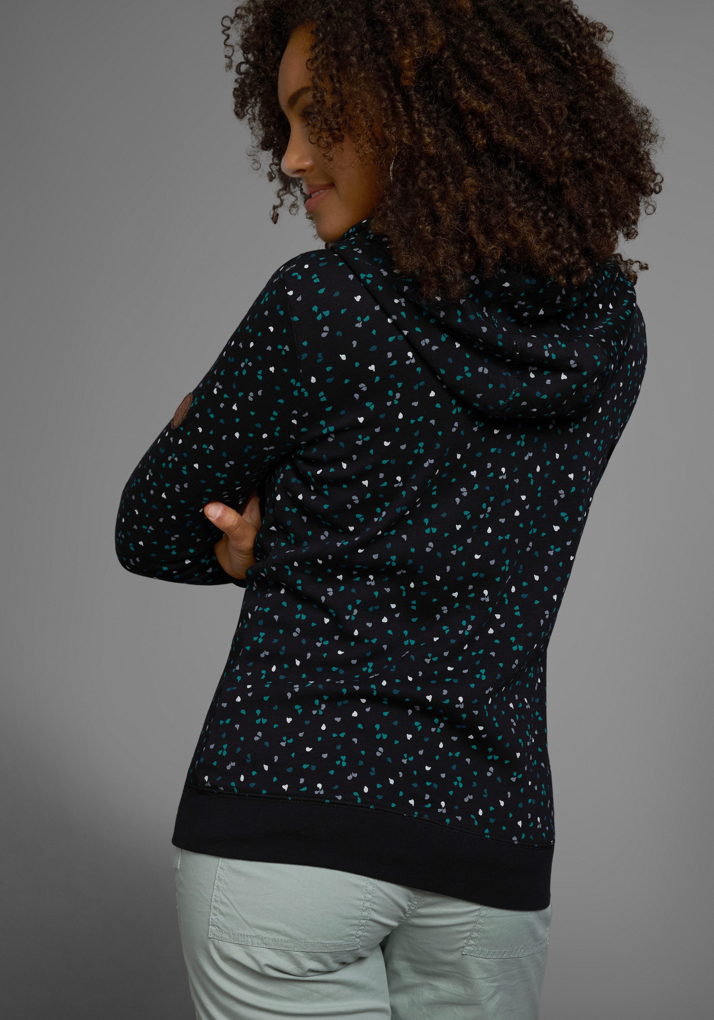 KangaROOS Capuchonsweatvest met sportieve minimal-print