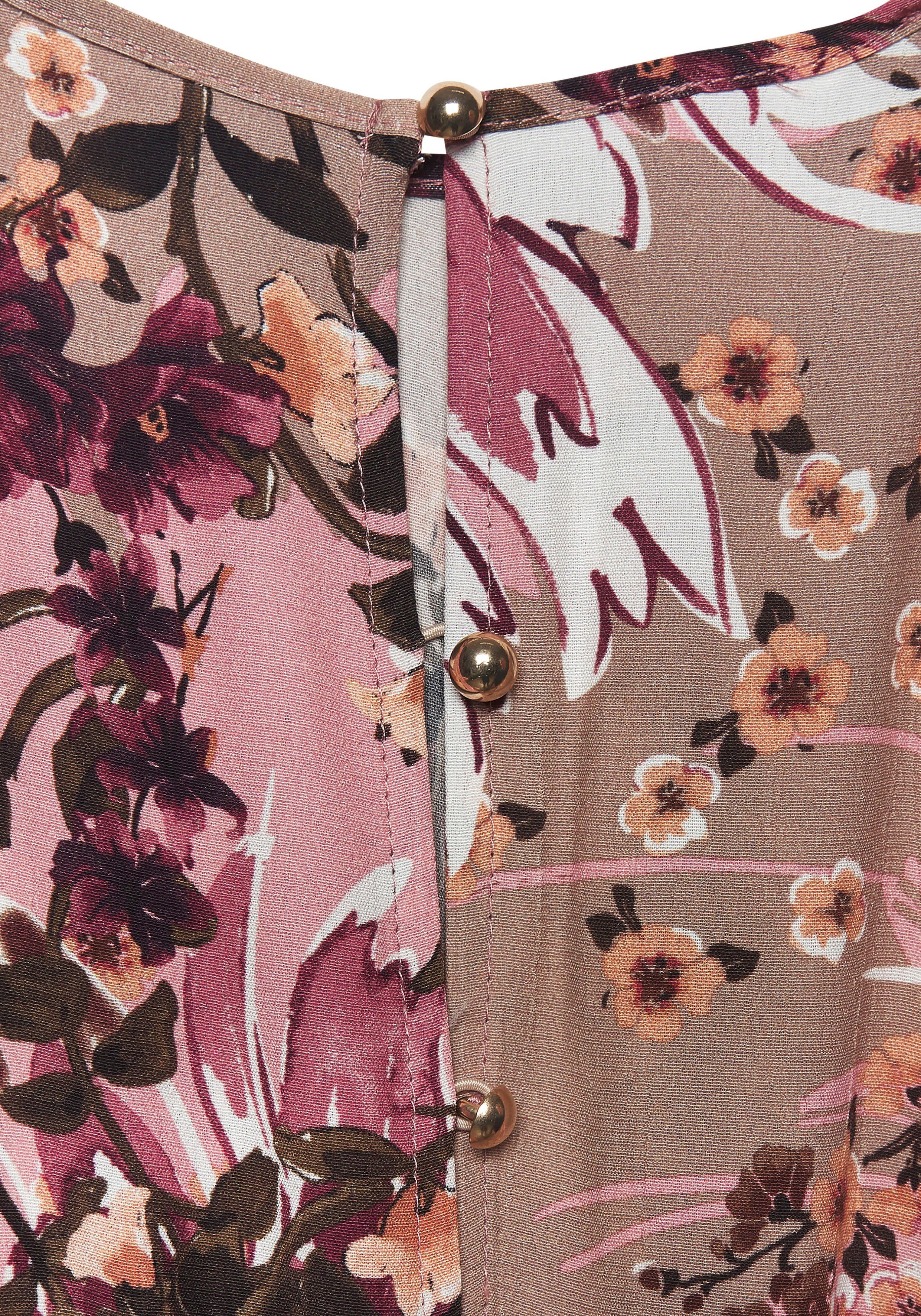 Lascana Maxi-jurk met all-over print luchtige zomerjurk strandjurk