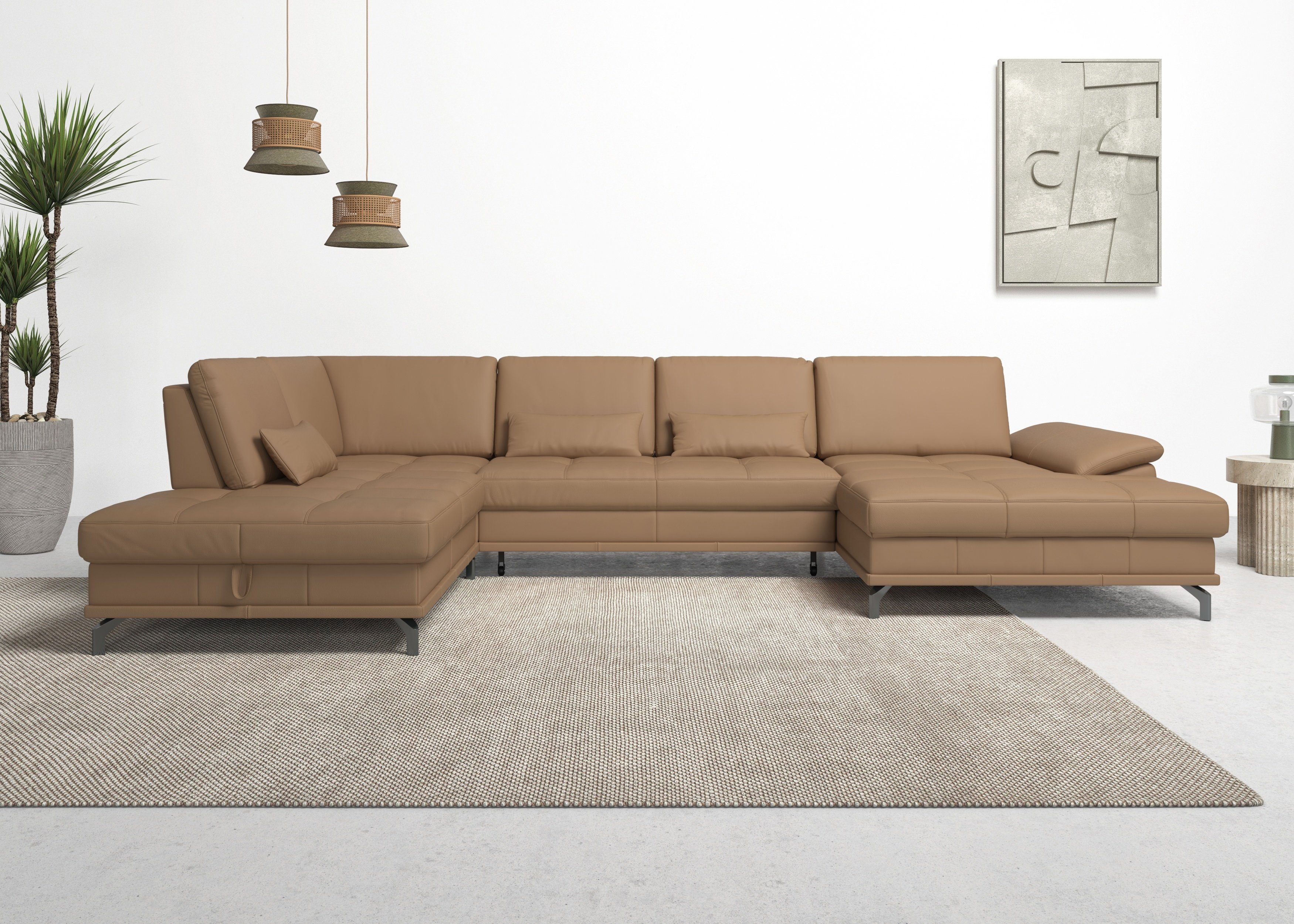 Places of Style Zithoek Costello U-vorm, met zitdiepteverstelling, armleuningverstelling en