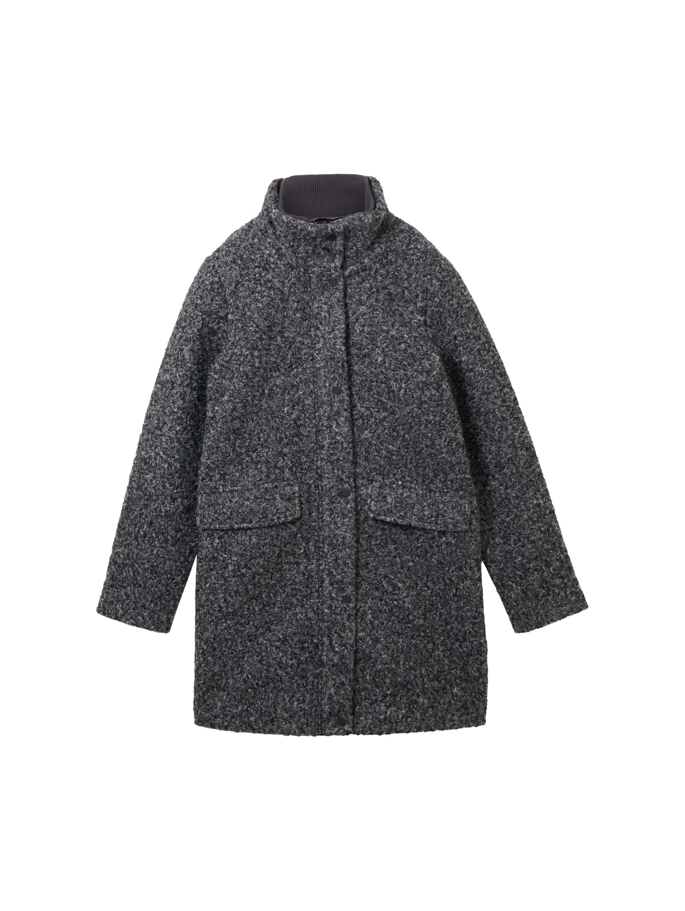Tom Tailor Denim Korte jas met rits en drukknoopsluiting