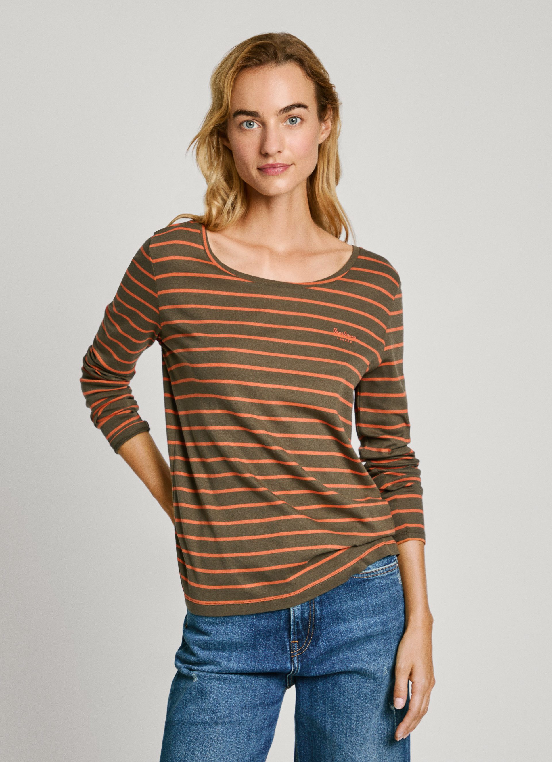 Pepe Jeans T-shirt FINNA dames t-shirts maat M groen