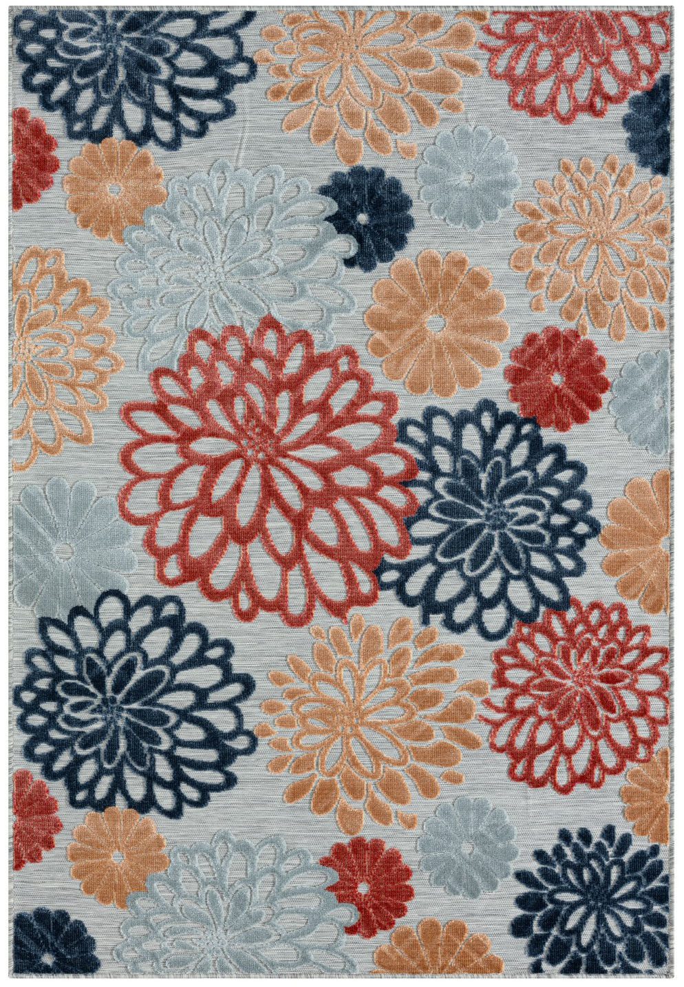 Myflair Möbel & Accessoires Vloerkleed Bloom voorraadopruiming Bloemenmotief, hoog-laag effect, geschikt voor buiten, balkon, terras