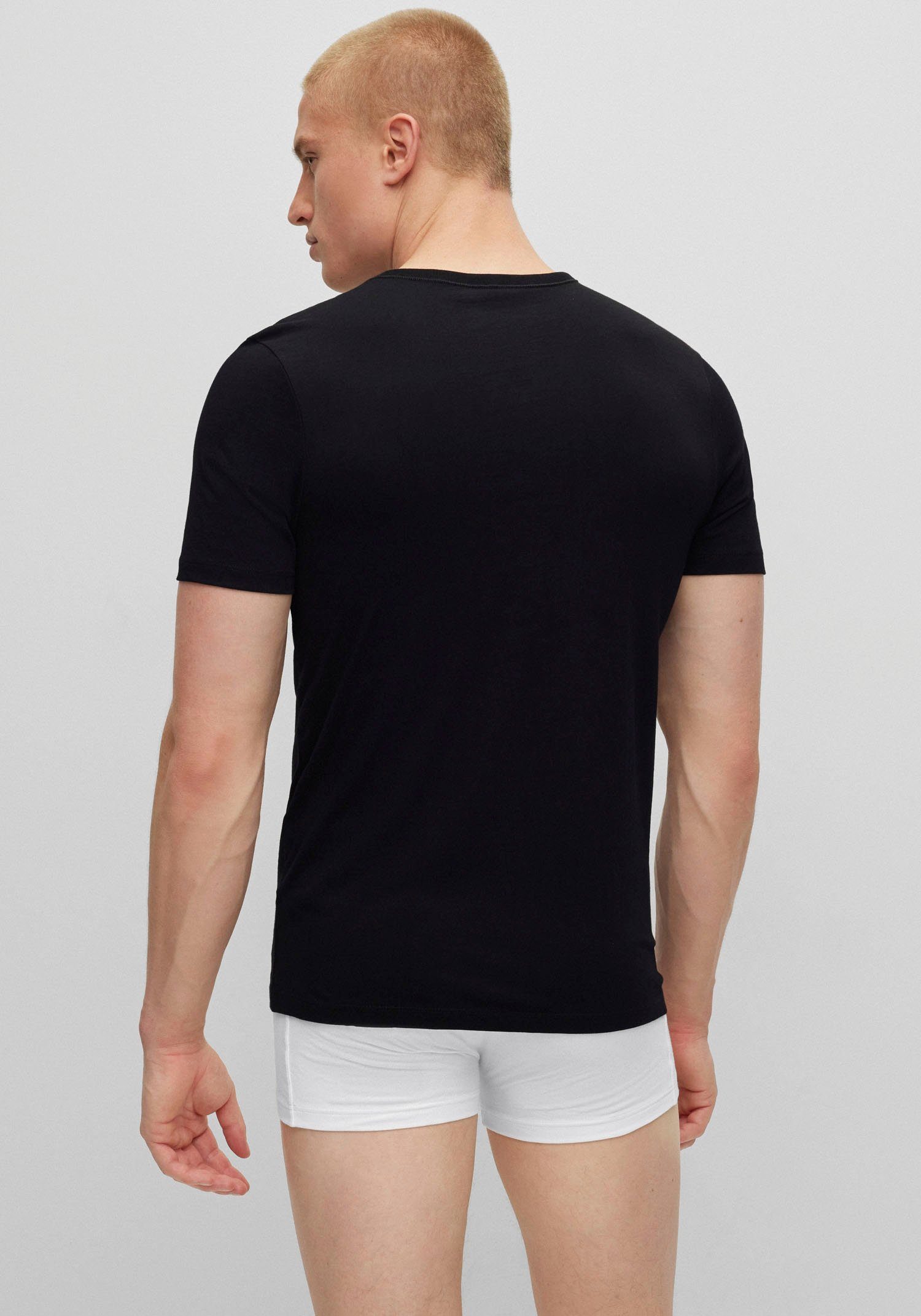 BOSS Shirt met V-hals T-shirt VN 3P Co (set)