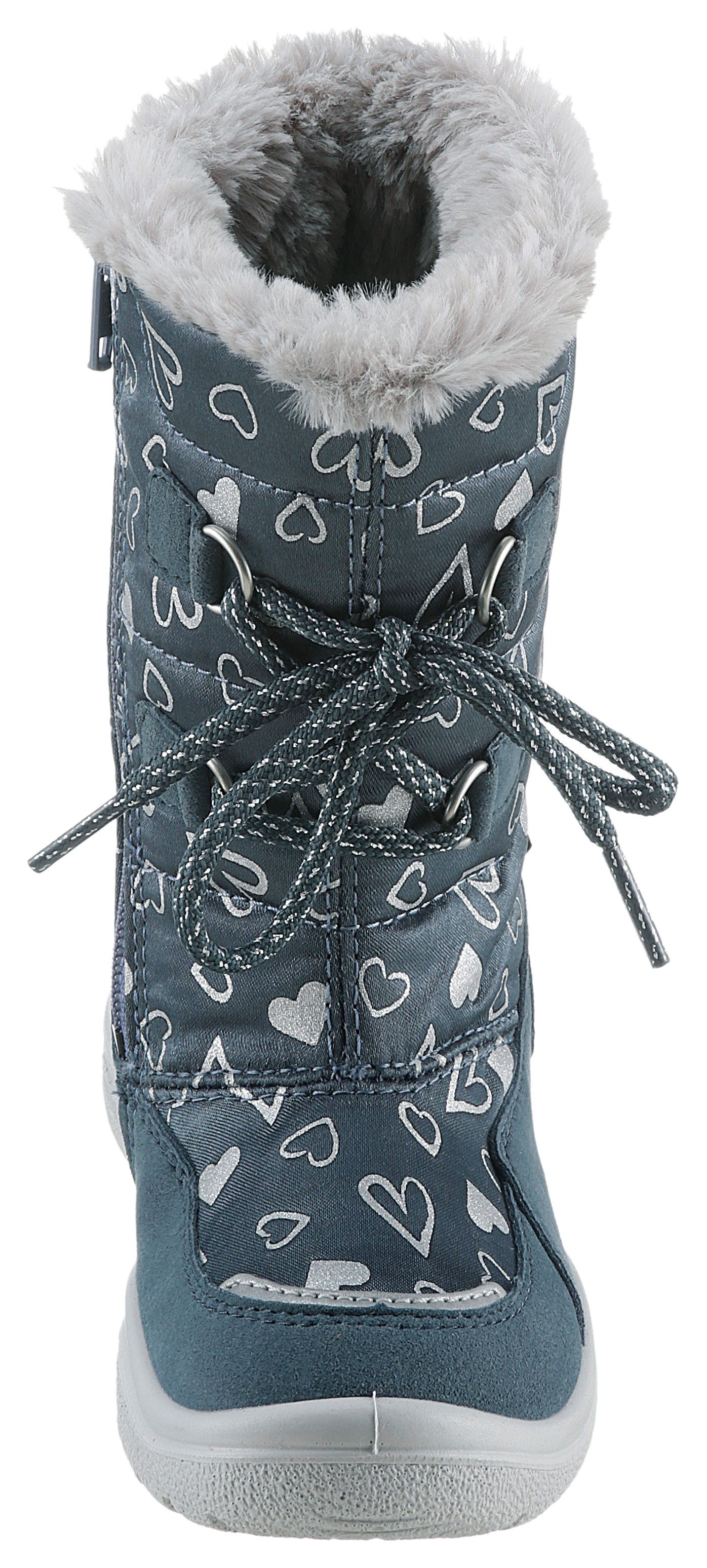 Superfit Winterlaarzen CRYSTAL WMS: middel Sneeuwlaarzen, veterschoenen, winterlaars met glitter