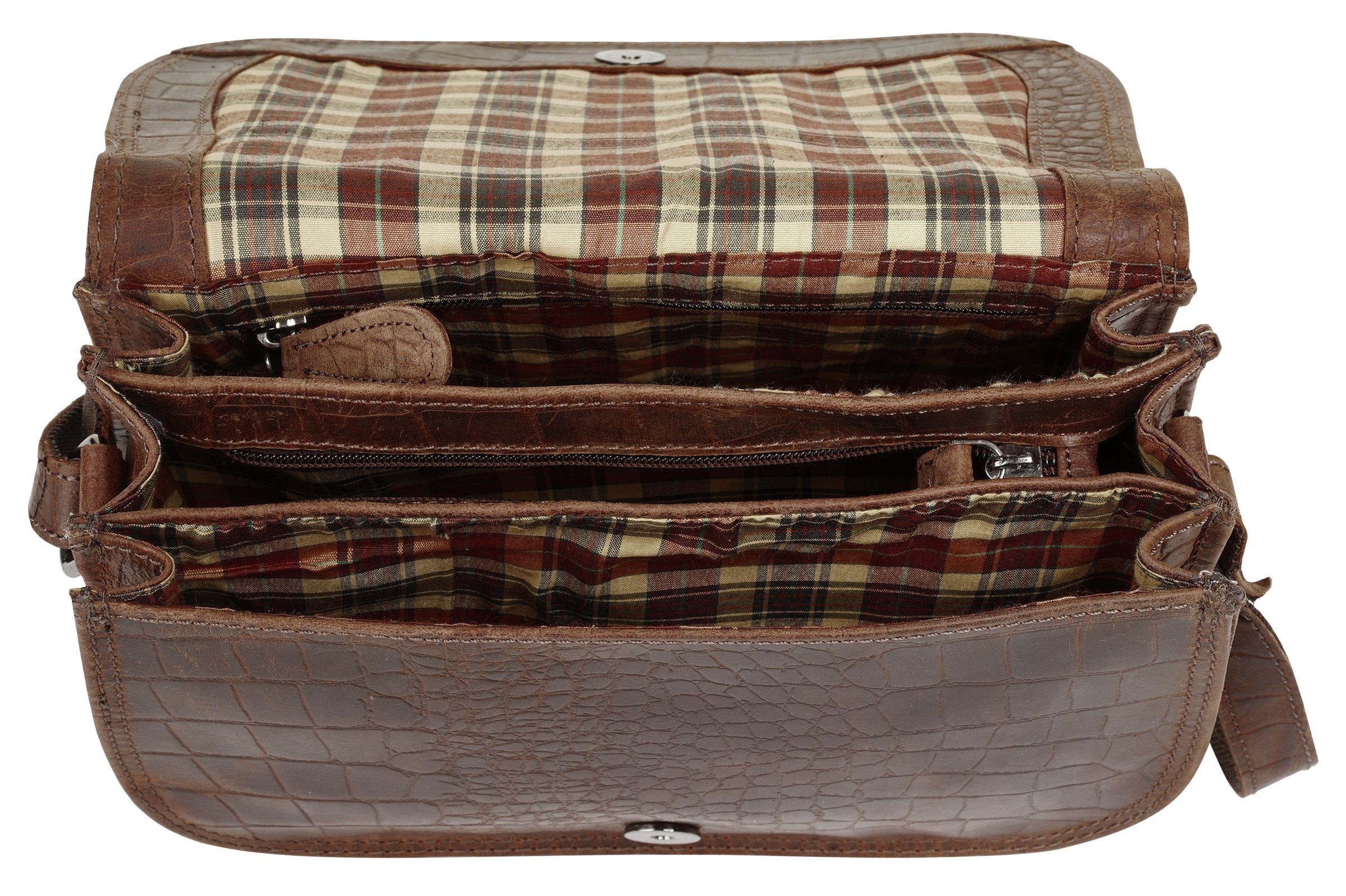 Cluty Schoudertas echt leder
