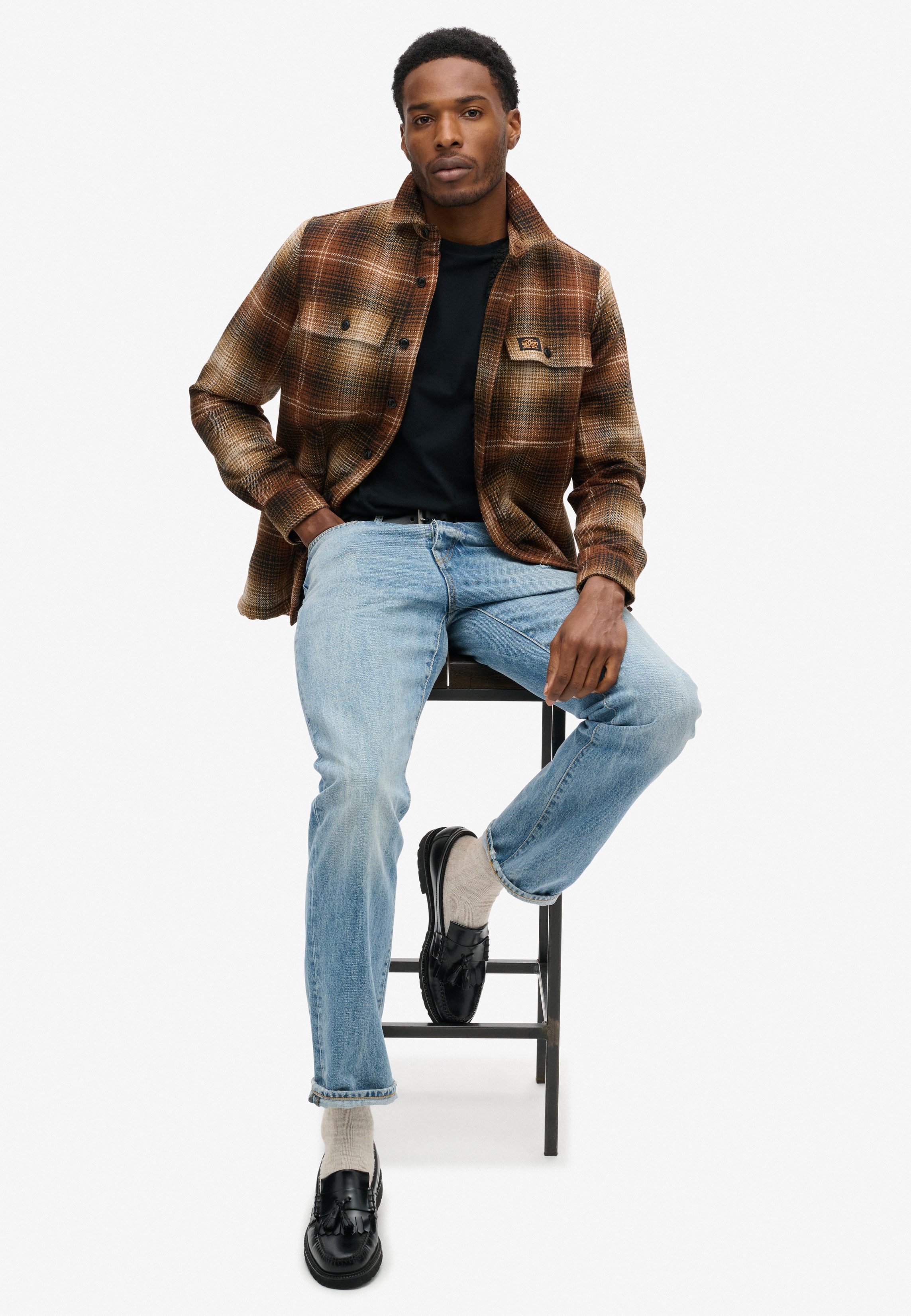 Superdry Shirt met ronde hals CLASSIC ESSENTIAL TEE