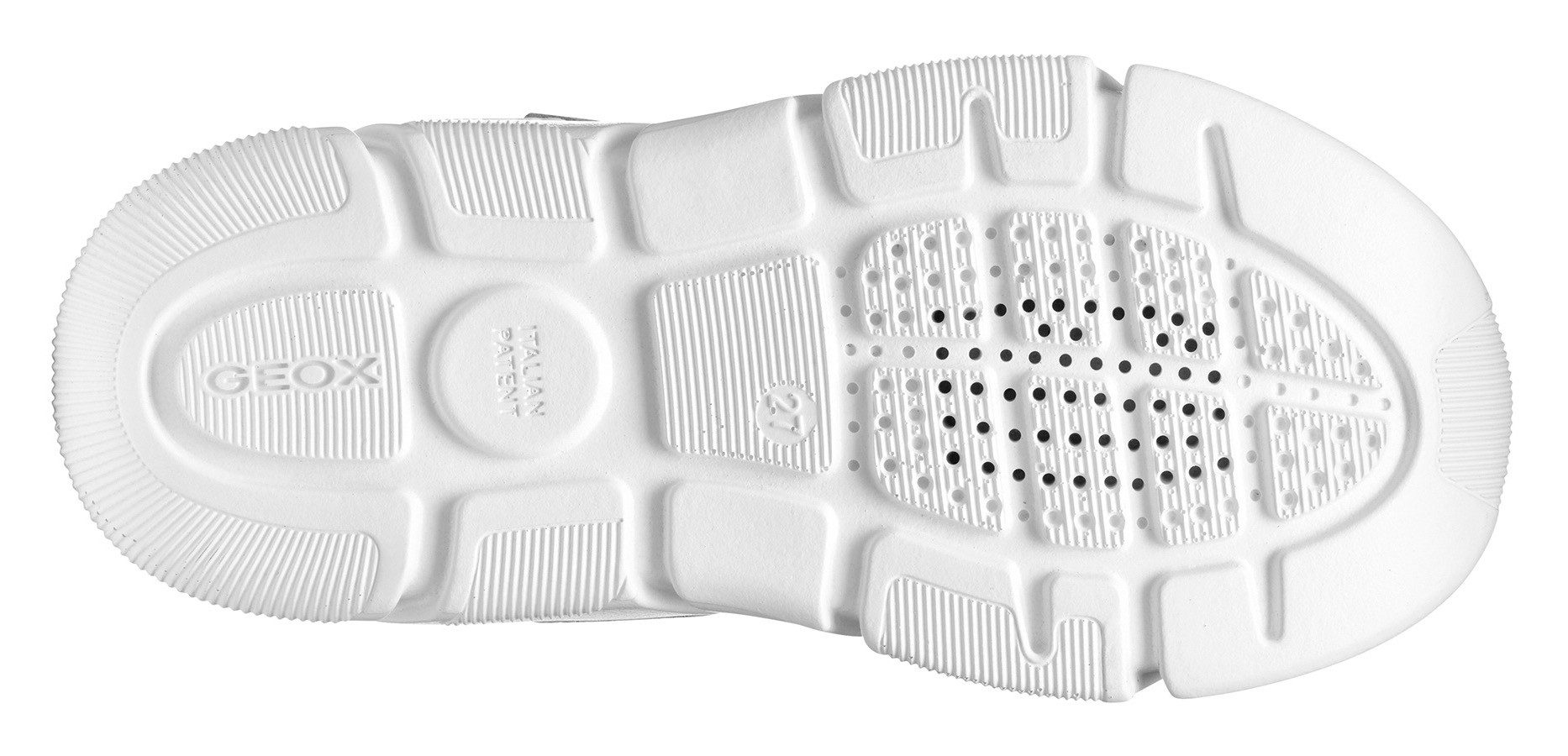 Geox Sneakers J ARIL GIRL , knitwear sneaker, klittenbandschoen met glinsterende klittenband