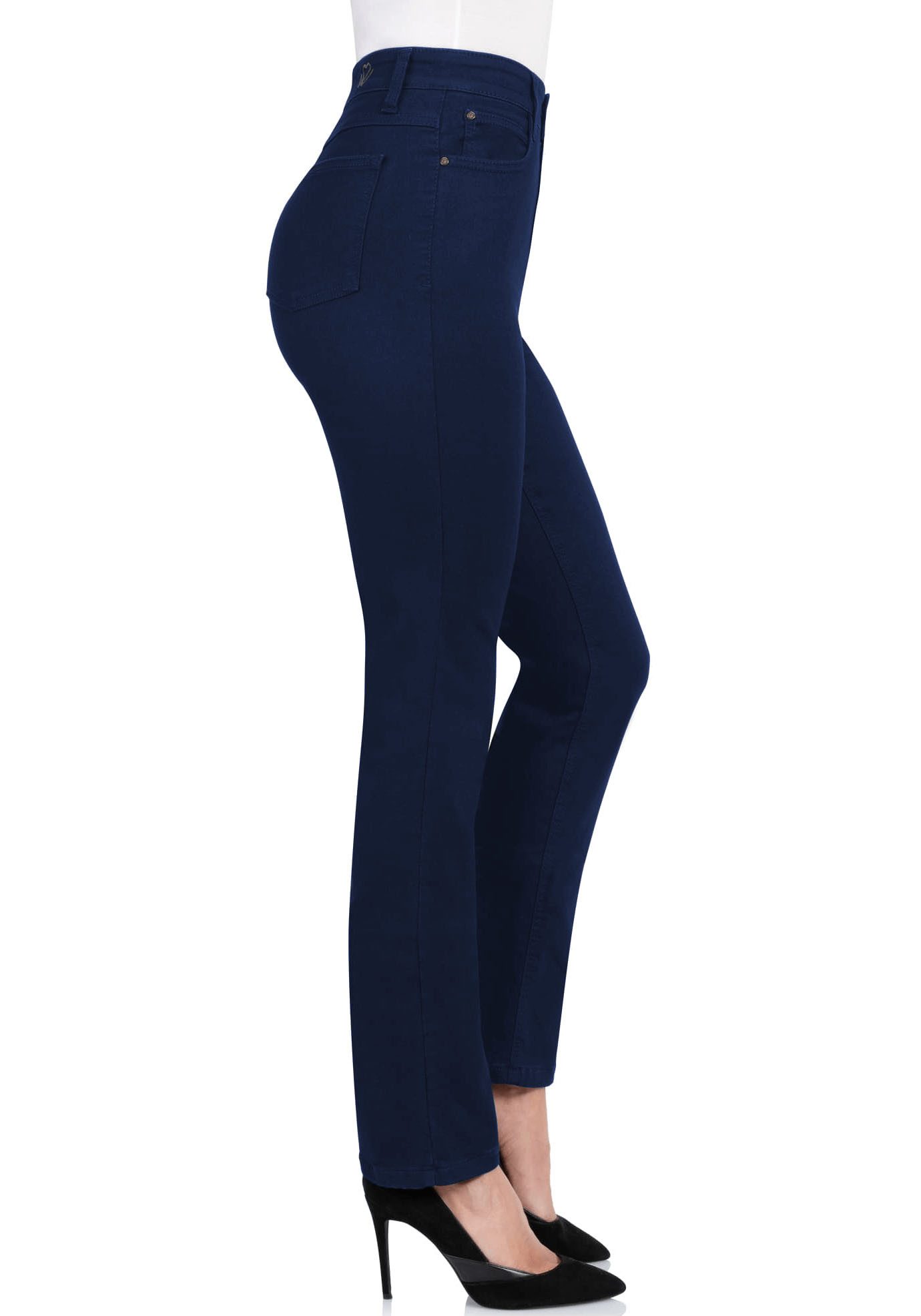 wonderjeans High-waist jeans in de materiaalmix