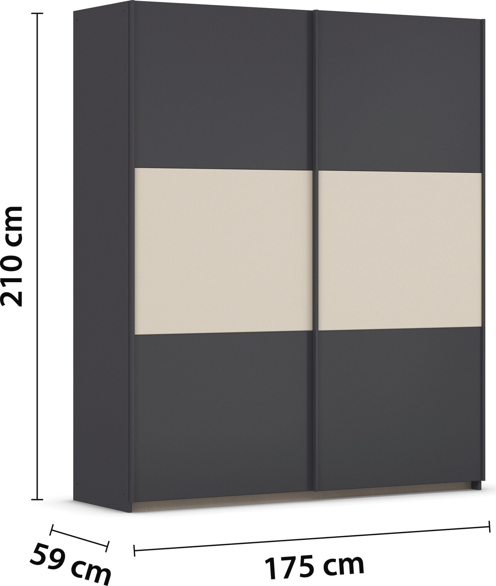 rauch Zweefdeurkast Kledingkast kast garderobe garderobekast waskast NEO met een royale opbergruimte en vele verschillende kleurencombinaties