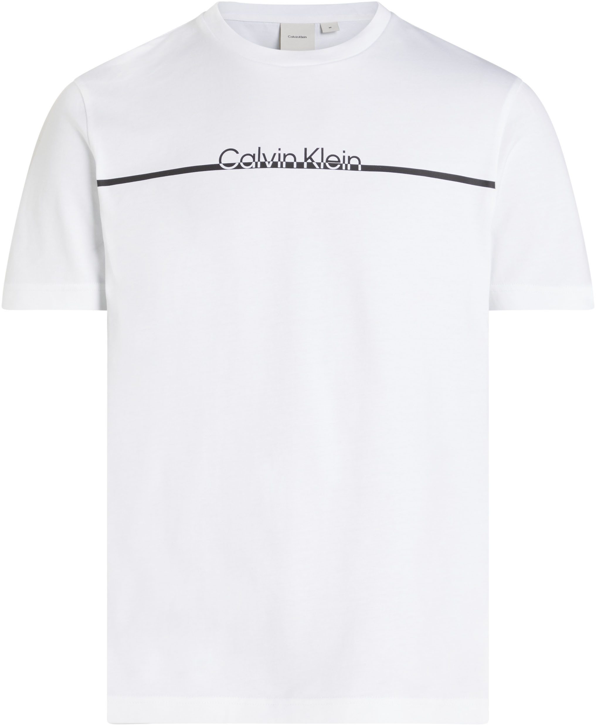 Calvin Klein Shirt met ronde hals SPLIT LINE LOGO T-SHIRT