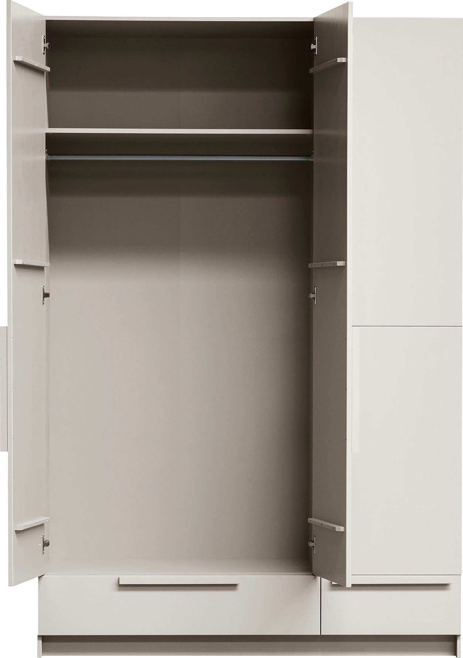 WOOOD Kledingkast Pure met kledingstang, grenenhout, hoogte 215 cm
