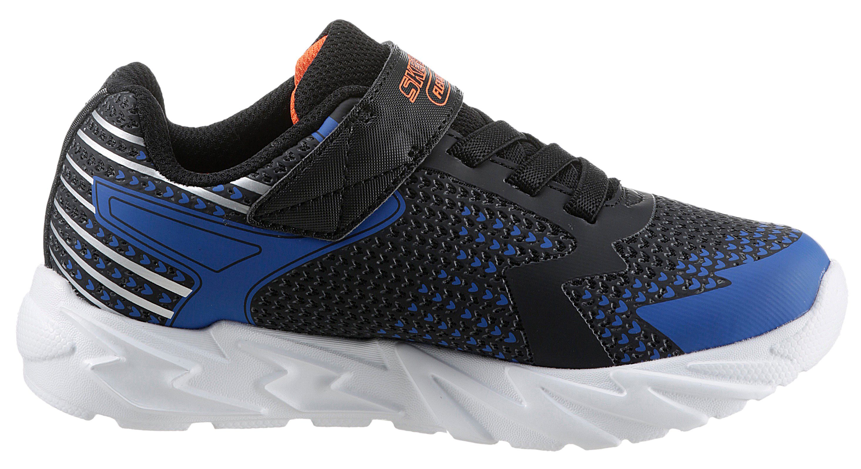 Skechers Slip-on sneakers FLEX-GLOW 3.0 , sneaker, klittenbandschoen, kinderschoen met opvallende zool