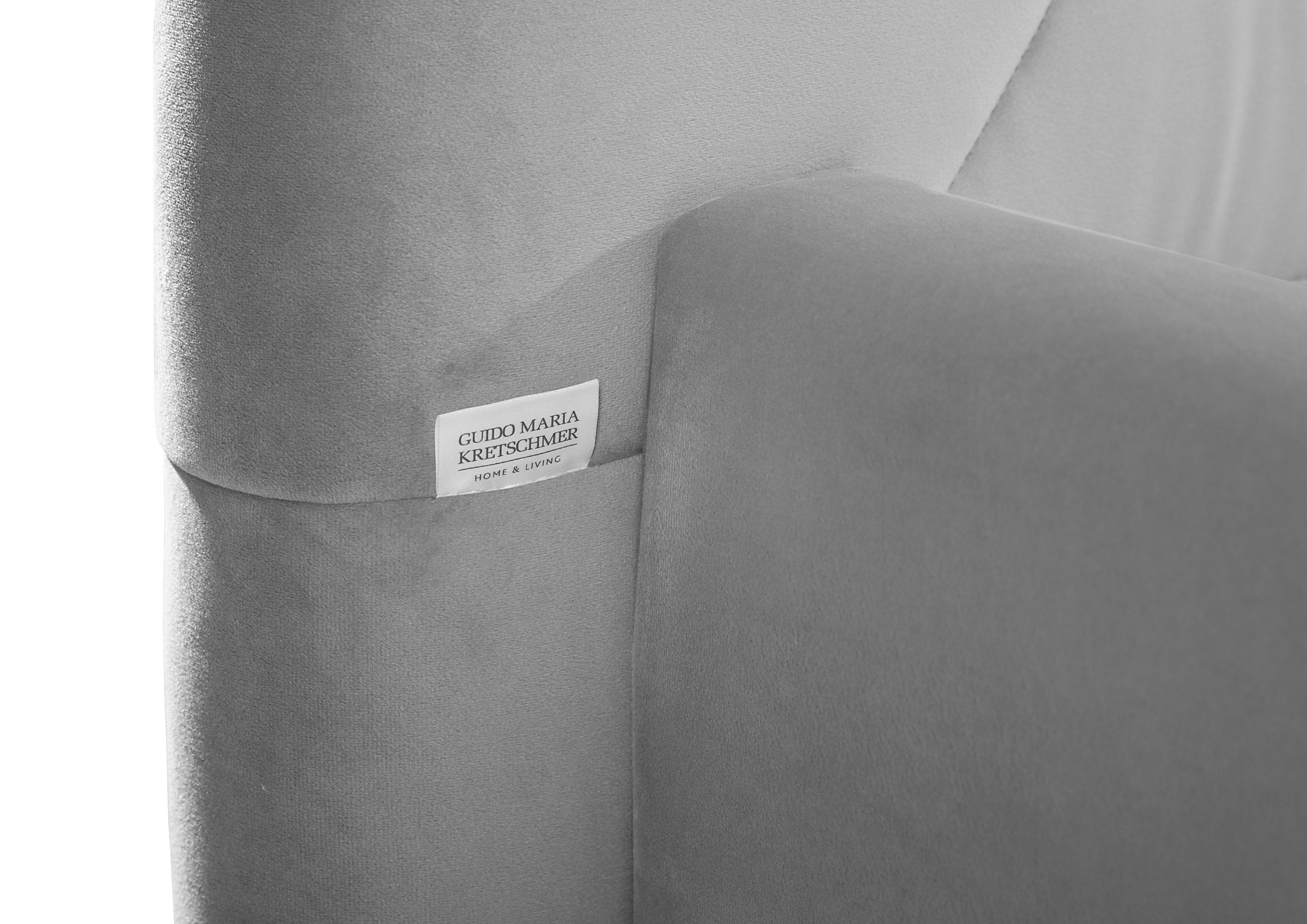 Guido Maria Kretschmer Home&Living Gestoffeerd bed Sunley 140 Kruisstiksel, hoofdbordhoogte 142 cm, zonder of met matras/lattenbodem