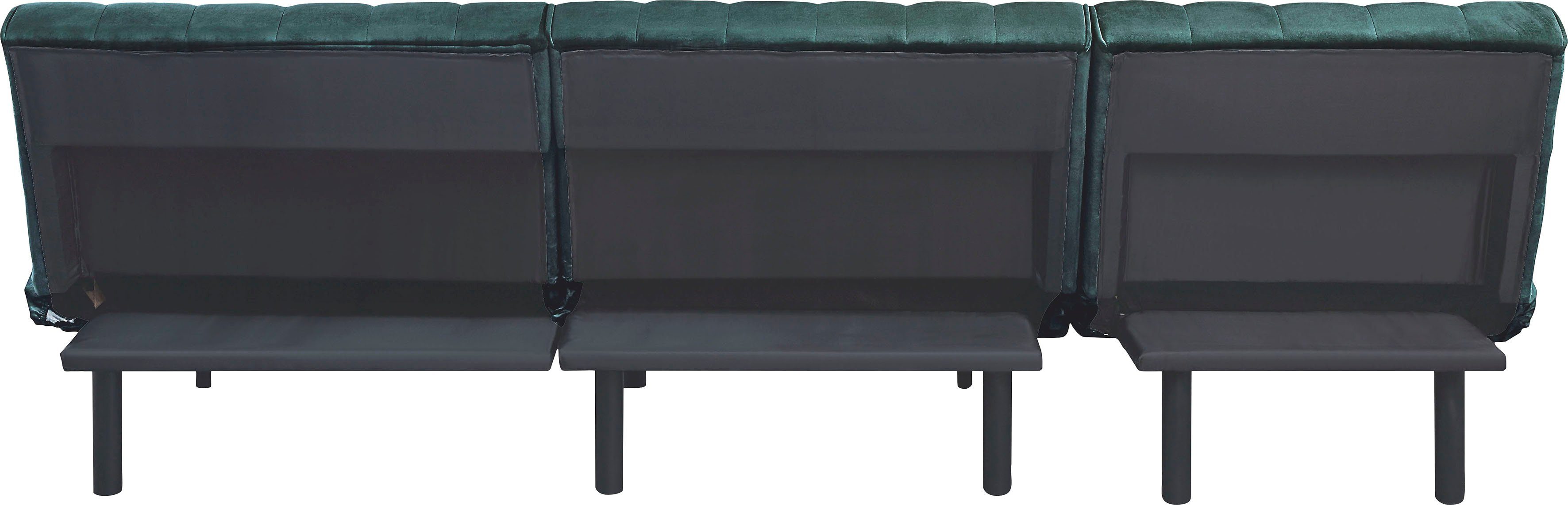 ATLANTIC home collection Relaxstoel Pierre met 3-voudige blokkeerfunctie achter, met golfvering