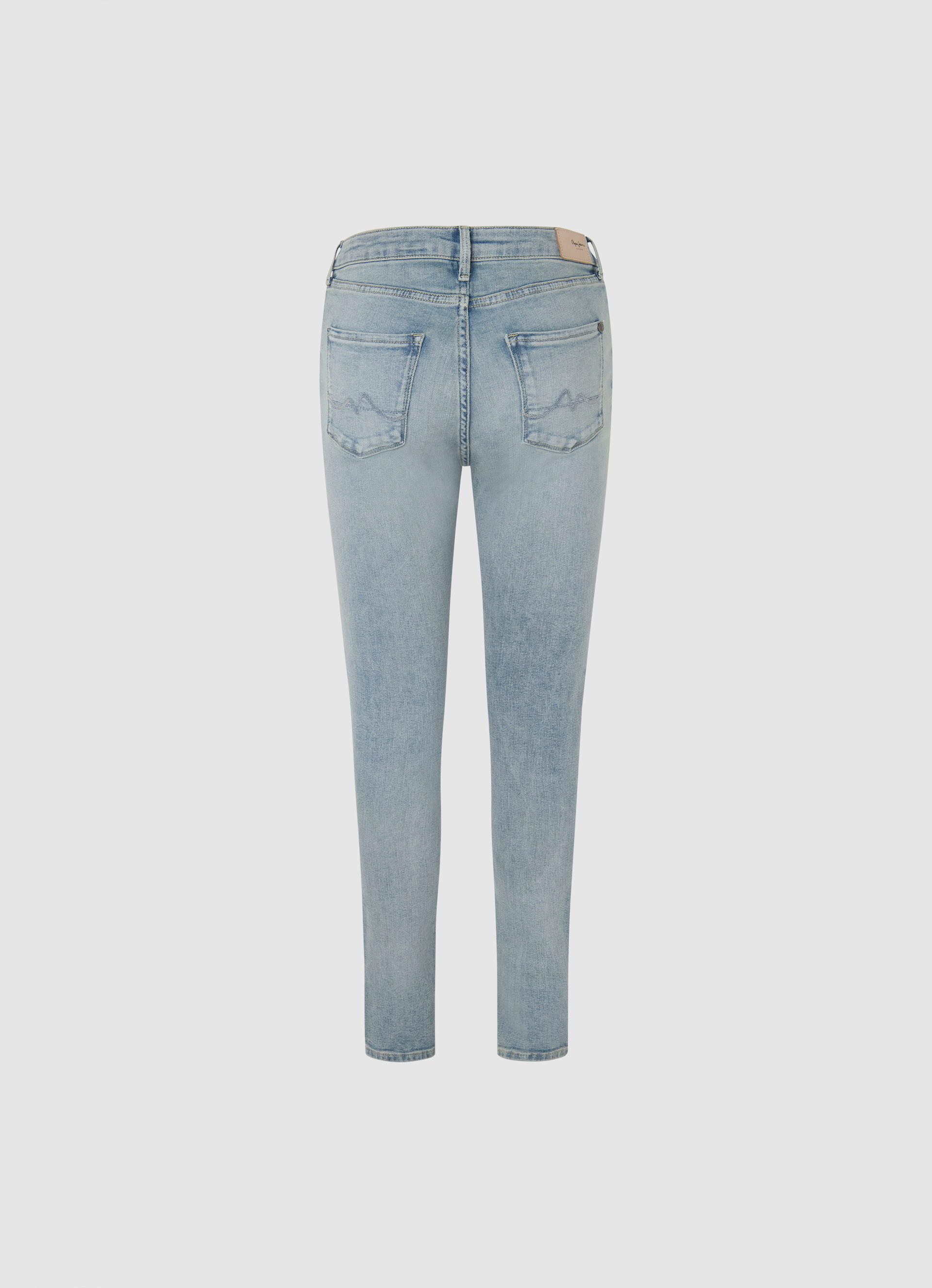 Pepe Jeans Skinny fit jeans in gebruikte look