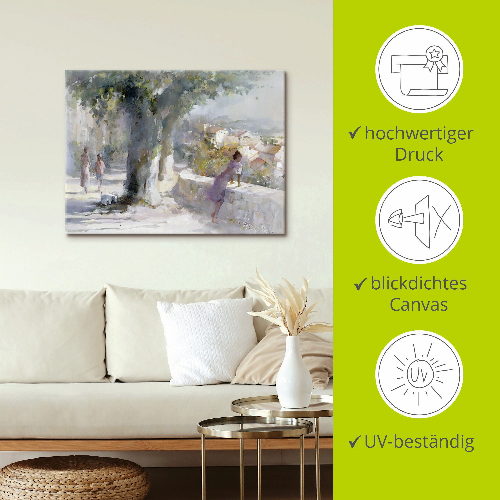 Artland Artprint Fluisterende wind als artprint op linnen, poster in verschillende formaten maten