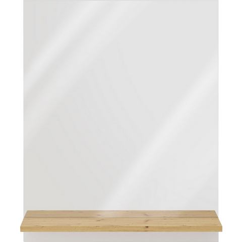 Fmd Wandspiegel Met Schap 54,5x13,5x67,5 Cm Artisan Eiken