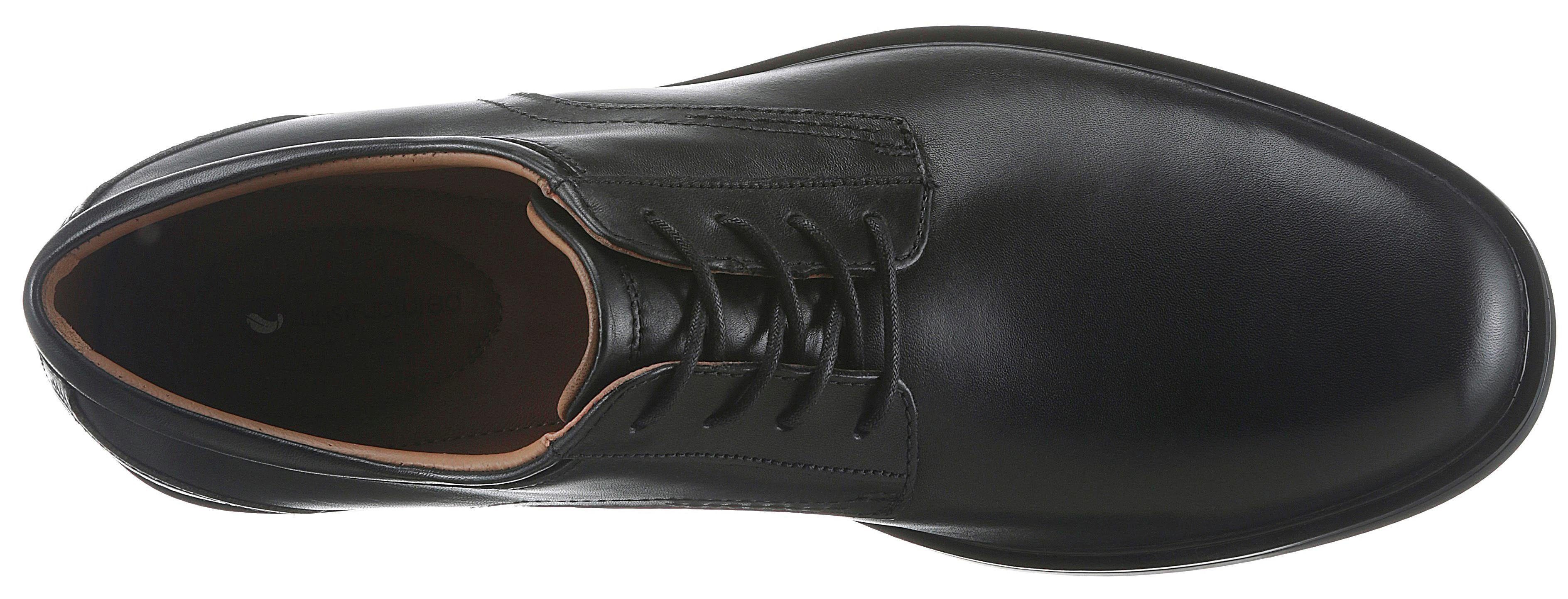 Clarks Veterschoenen Aldric Lace met zachte leren binnenzool, vrijetijdsschoen, lage schoen, veterschoen