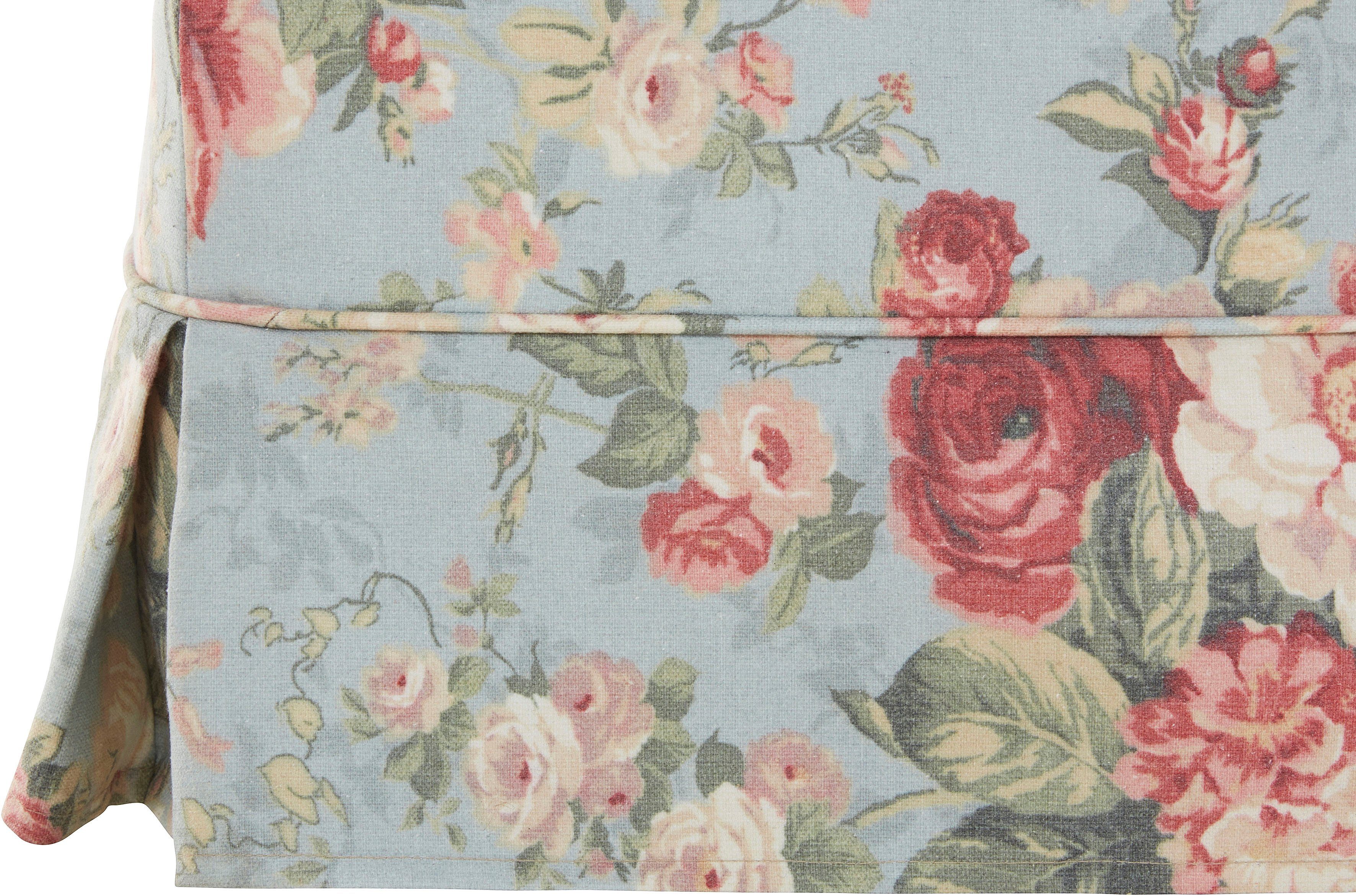 Home affaire Hocker Shadmoor Hoezen-look, in uni of met bloemenprint, passend bij de Shadmoor-serie