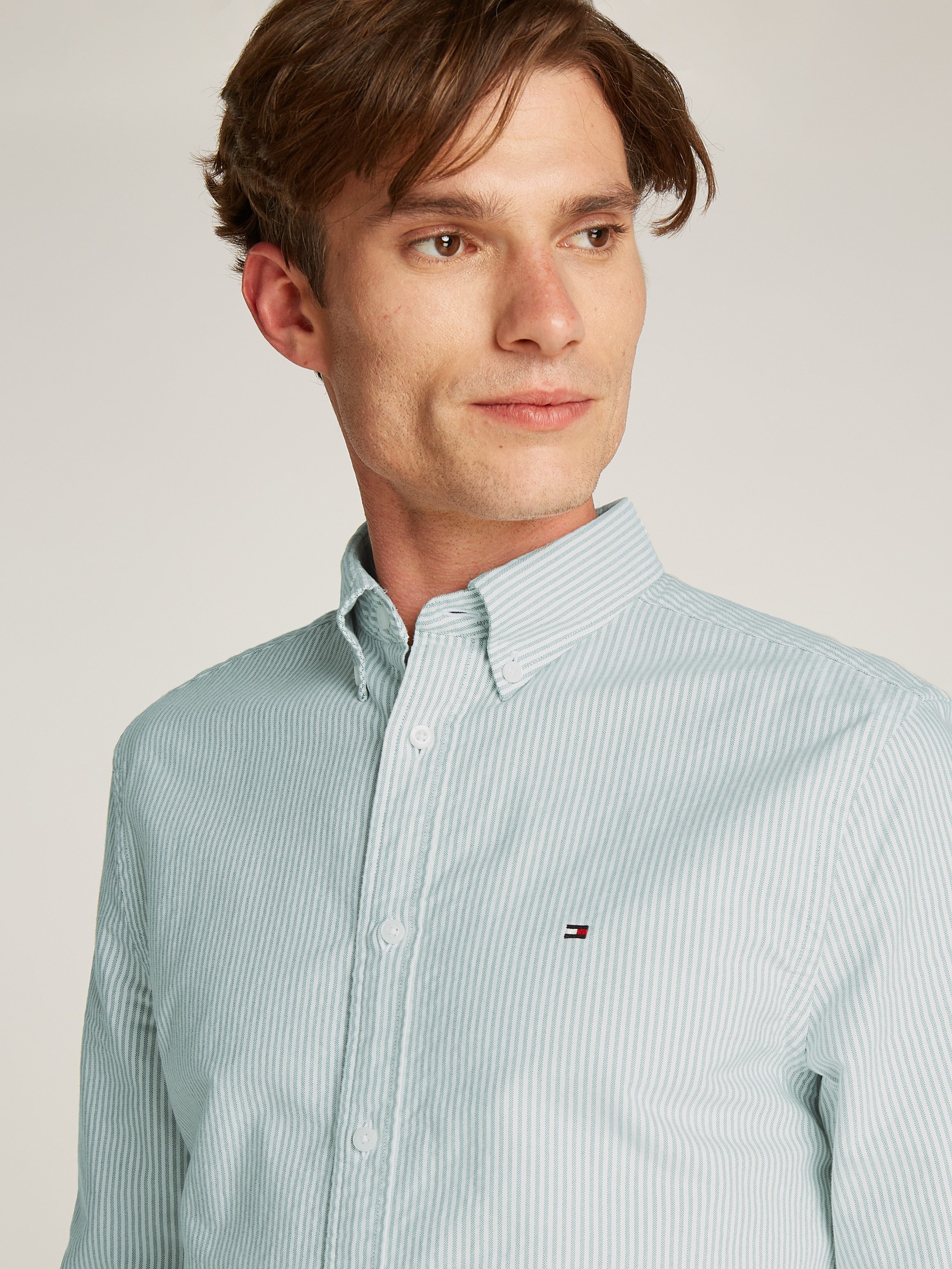 Tommy Hilfiger Overhemd met lange mouwen HERITAGE OXFORD STRIPE RF SHIRT