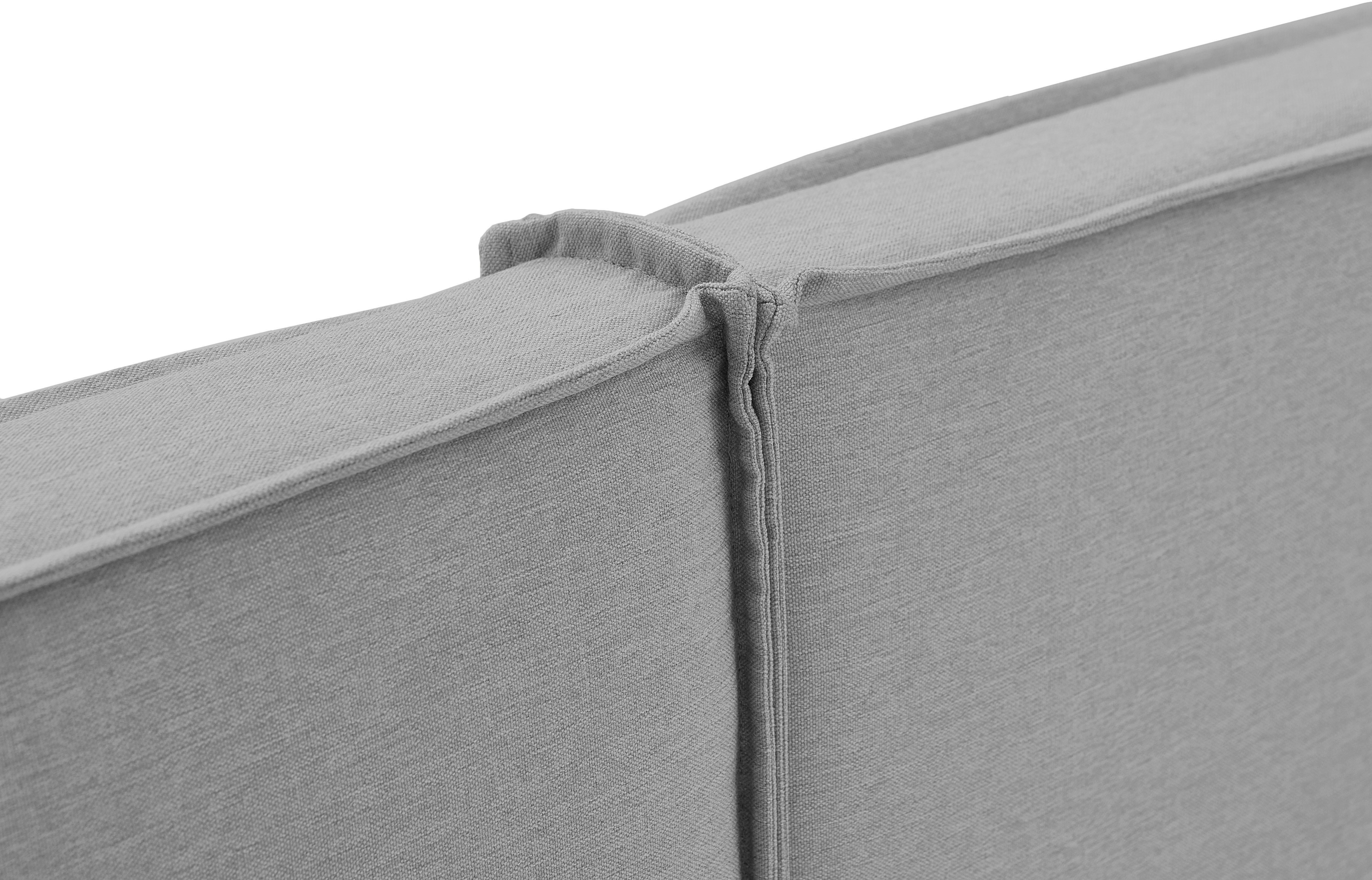 ATLANTIC home collection Boxspring NIKITA bodembedekkend bed, optioneel met matras en topper