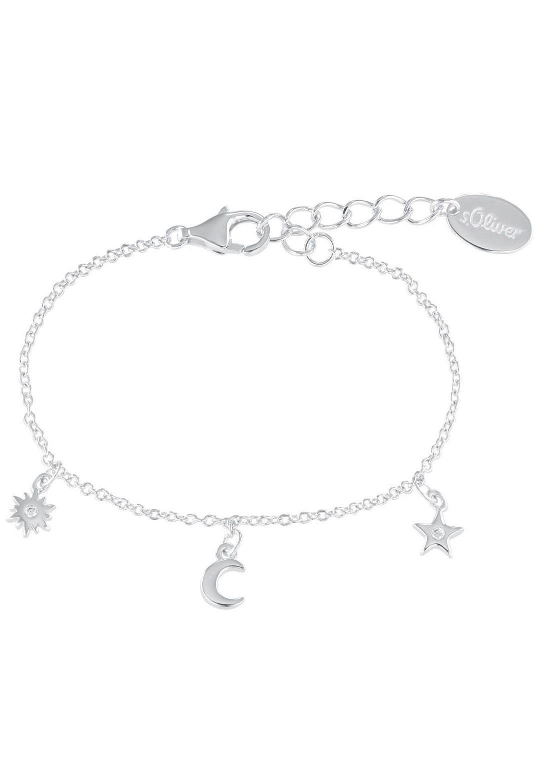 s.Oliver RED LABEL Junior Armband Zon, maan en sterren, 2036884 dames armbanden maat - zilver