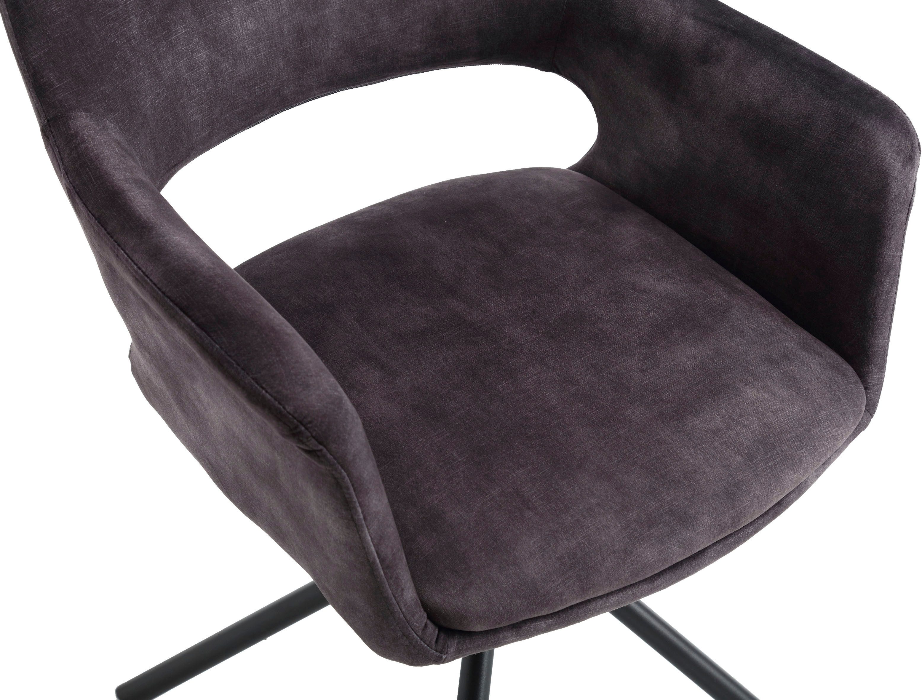 byLIVING Eetkamerstoel Eleonore 2-delige set draaisstoel met comfortabele bekleding in verschillende stoffen (set, 2 stuks)