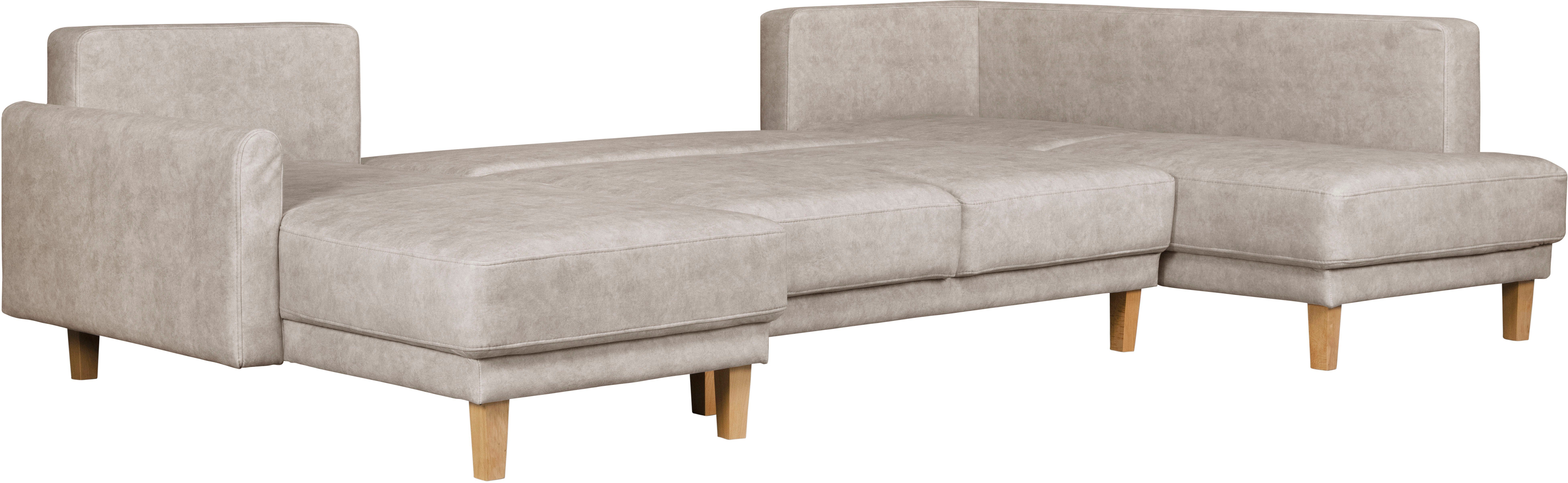 Home affaire Zithoek TRIPLO U-vorm optioneel met slaapfunctie, B/D/H: 310/192/90 cm (3-delig)