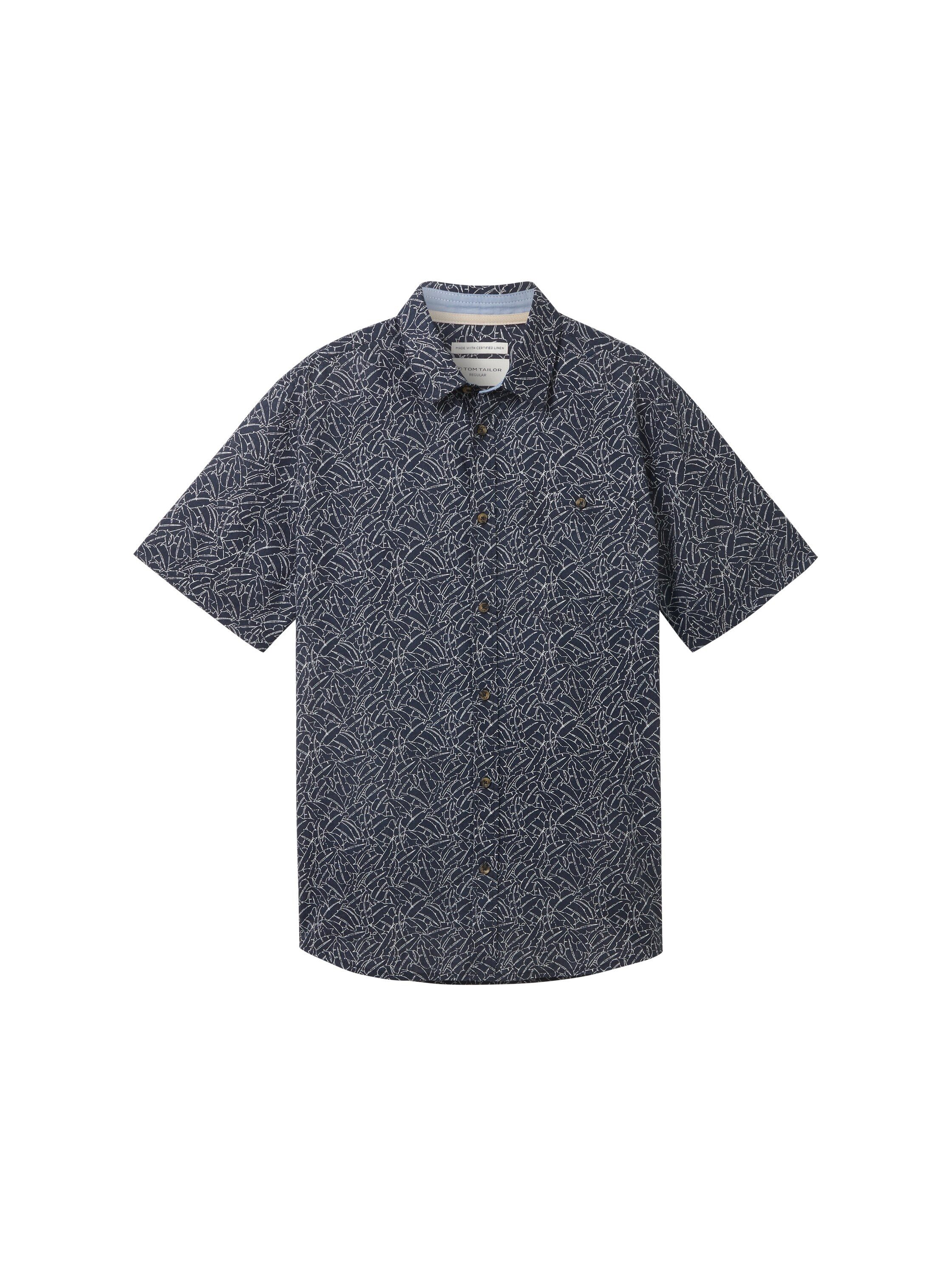 Tom Tailor Linnen overhemd met print all-over