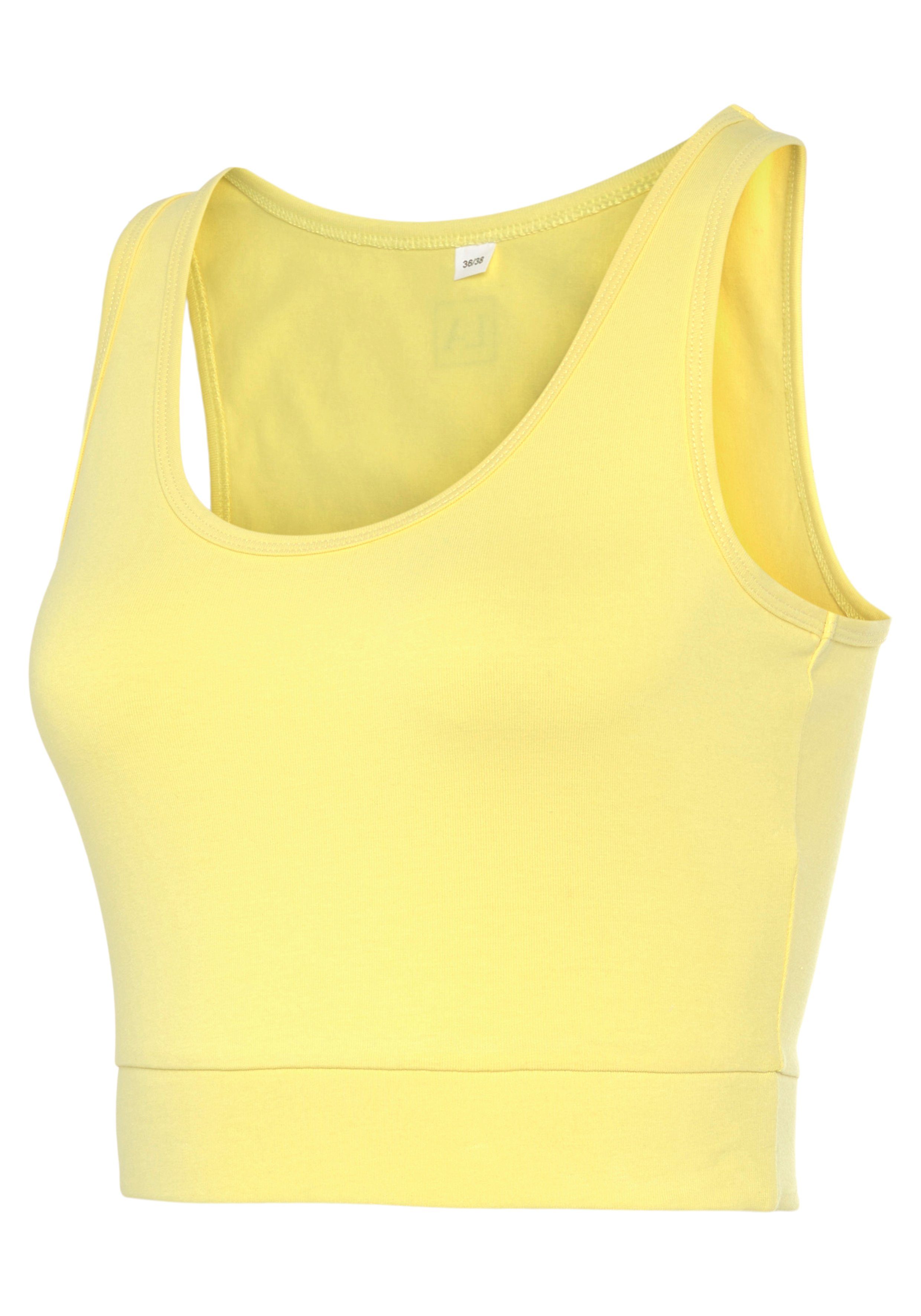 active by Lascana Sporttop Crop-top met brede bandjes