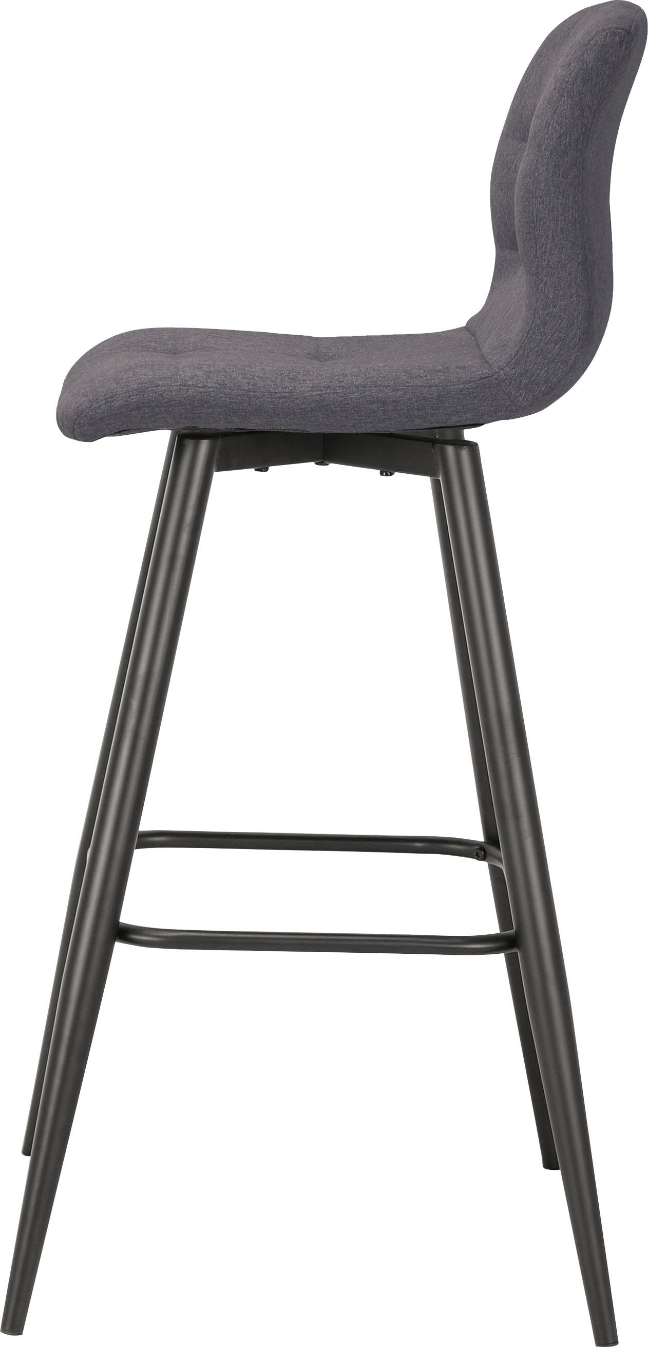 byLIVING Barkruk Simone set van 2, vintage bruin of weefstof antraciet (set, 2 stuks)