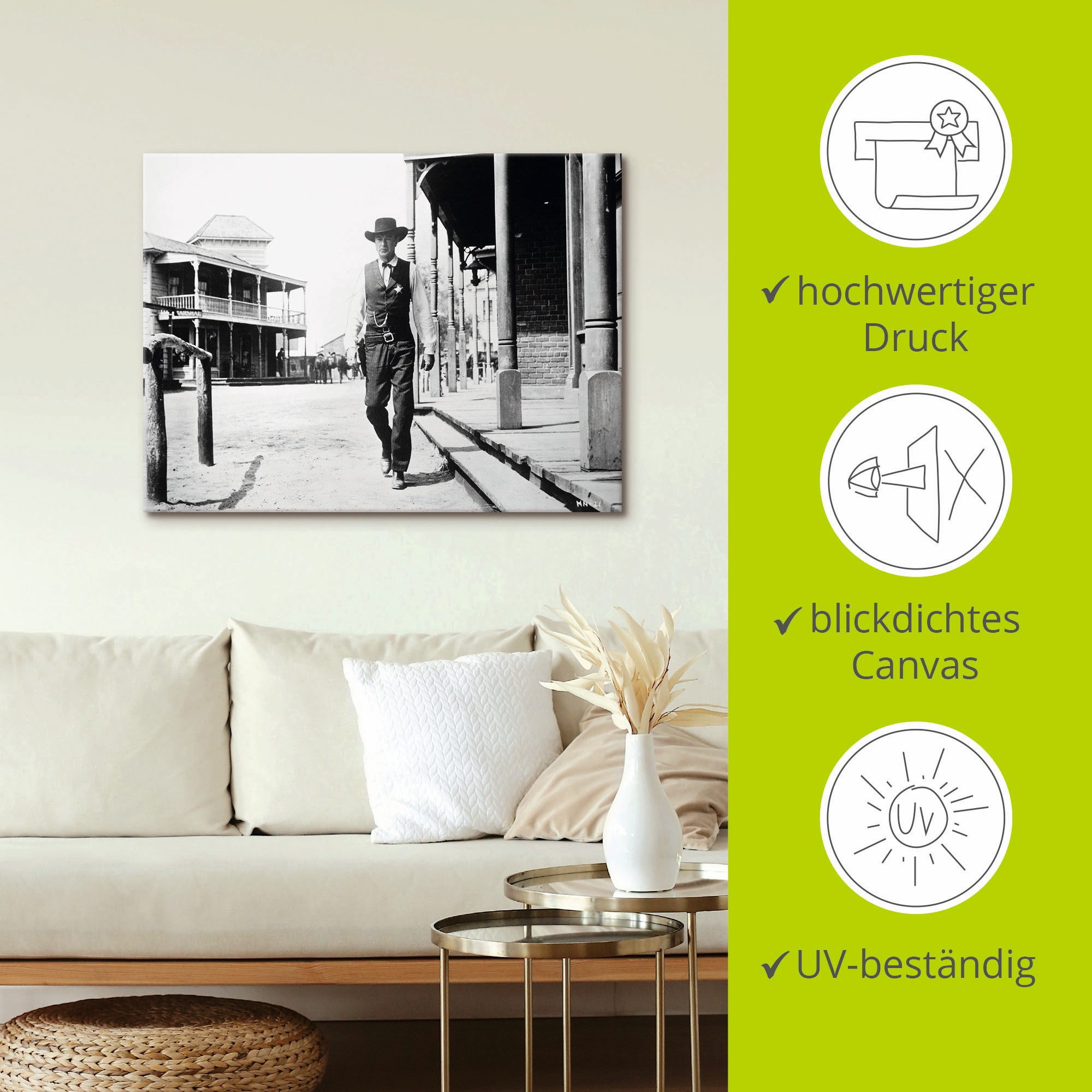 Artland Artprint Twaalf uur ‘s middags 1952 II als artprint op linnen, poster, muursticker in verschillende maten