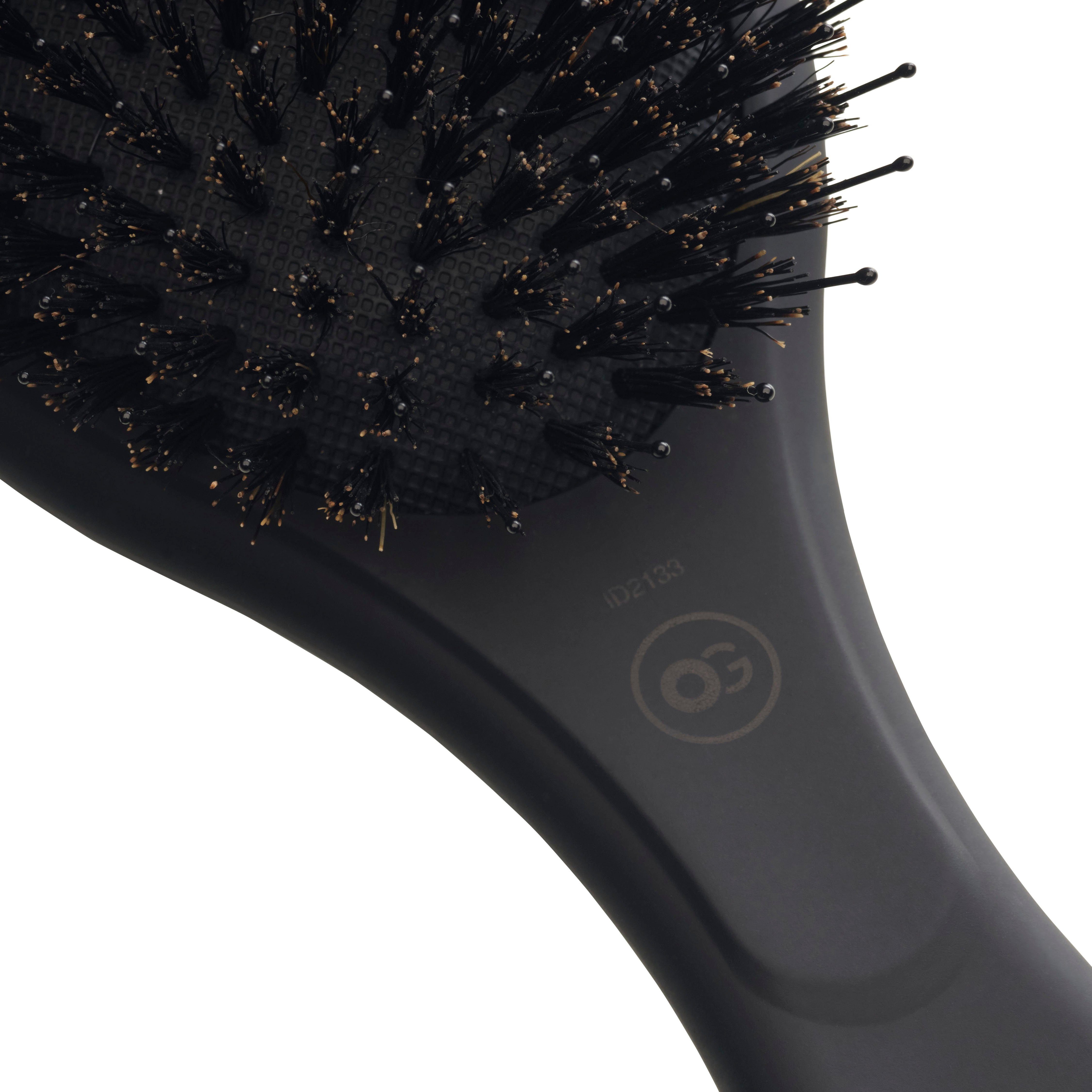 OLIVIA GARDEN Haarborstel EXPERT CARE OVAL Boar & Nylon Bristles Black Label