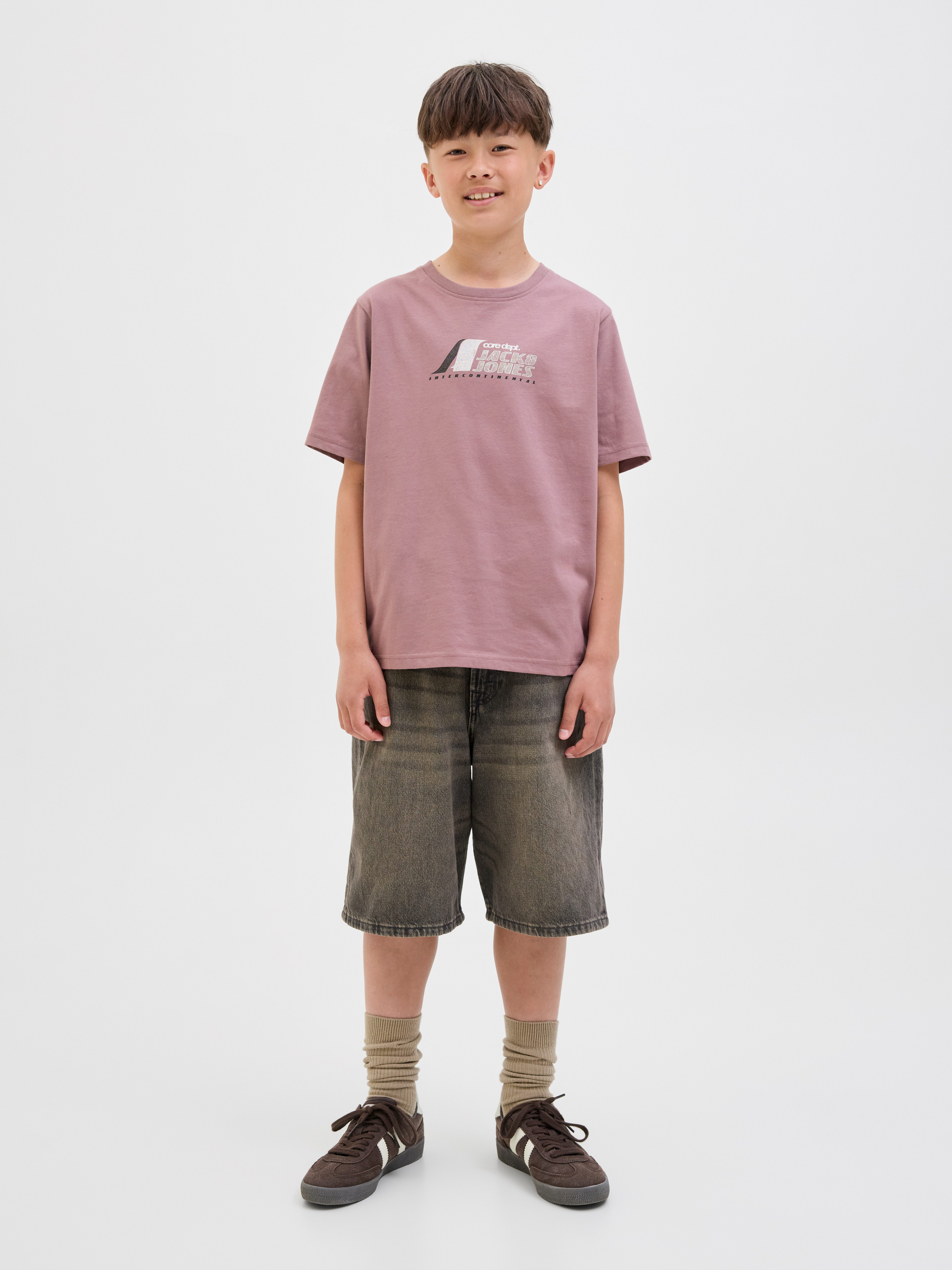 Jack & Jones Junior T-shirt JCOTIER FRONT PRINT TEE SS CN SN JNR