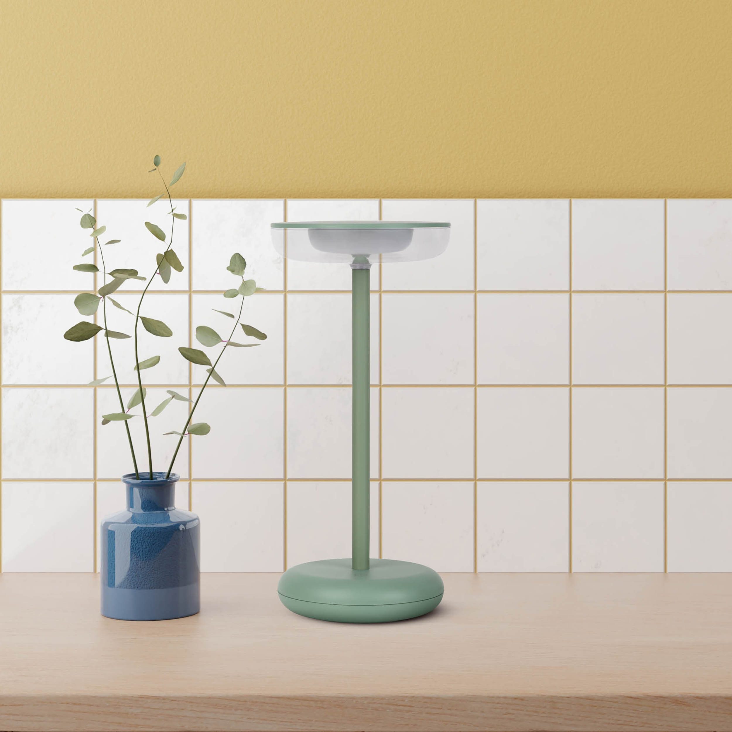 näve Led-tafellamp Pasi dimbaar via aanraaksensor, geheugenfunctie, accu, usb-c-oplaadkabel (1 stuk)