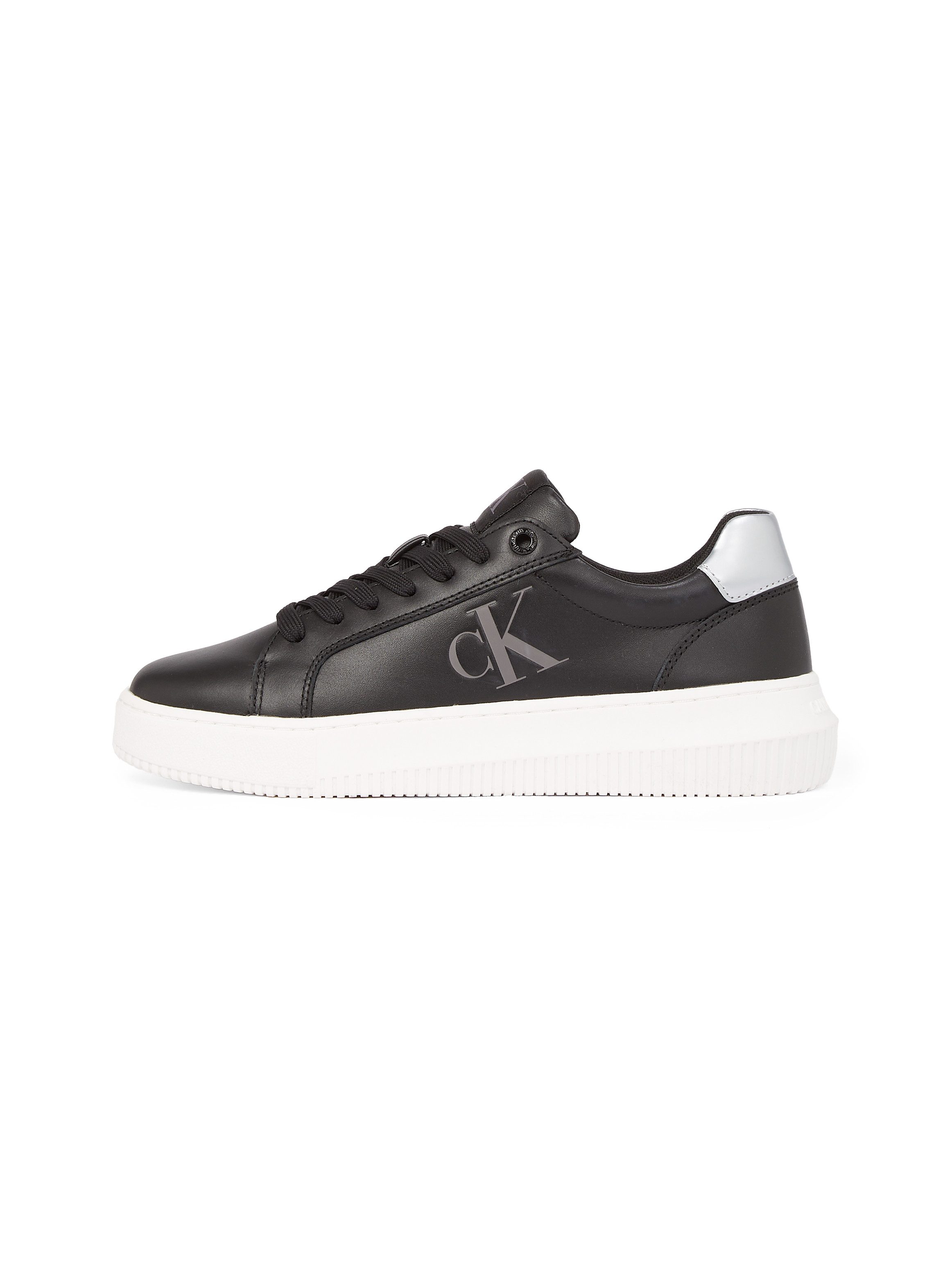 Calvin Klein Plateausneakers CHUNKY CUPSOLE LACEUP LTH lage schoen, vrijetijdsschoen, veterschoen met zij ck-logo