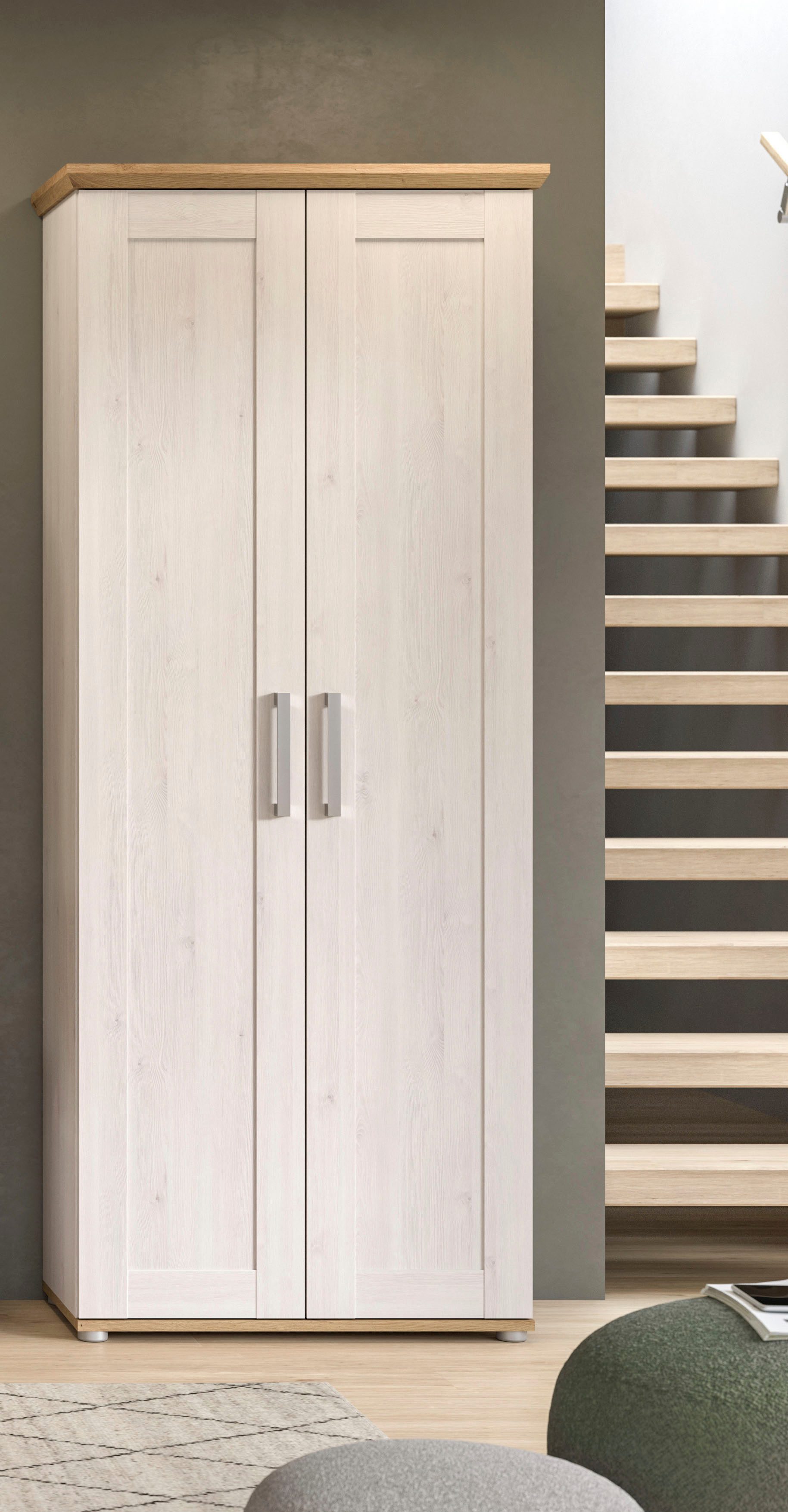Home affaire Kledingkast Cosenza, Hoogte 196 cm, 2 Deuren, 2 Planken, 1 Kledingstang