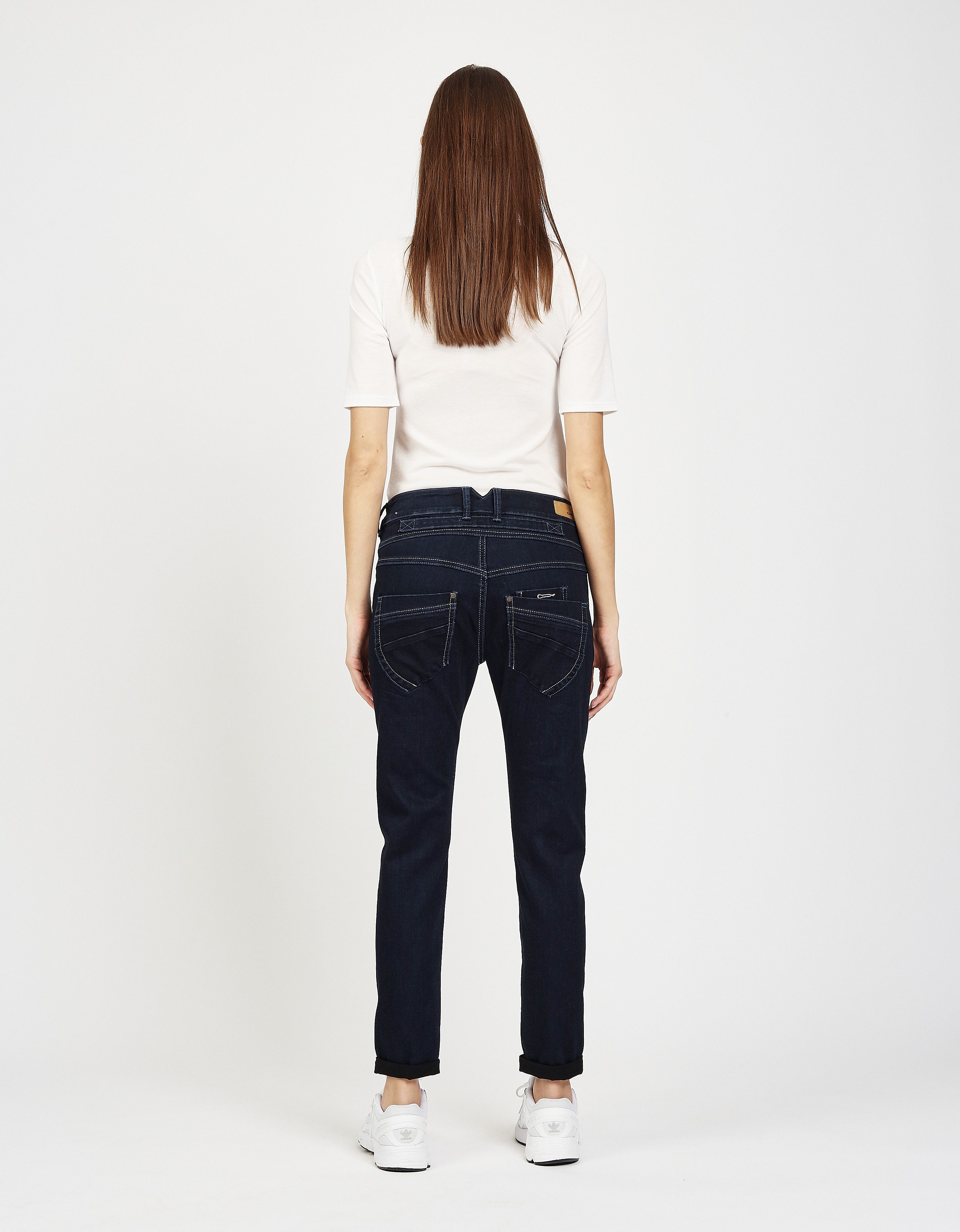 GANG Slim fit jeans 94Marge met bijzondere 4-knoopssluiting