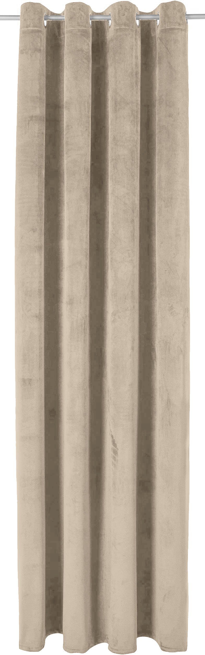 Leonique Gordijn Velvet-Leonique Fluweel, ondoorzichtig, monochroom, incl. embrasse, verschillende maten (1 stuk)