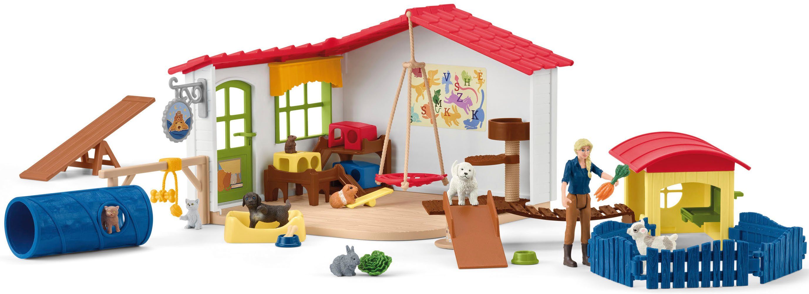 Schleich® Speelwereld FARM WORLD, Dierenhotel (42607)