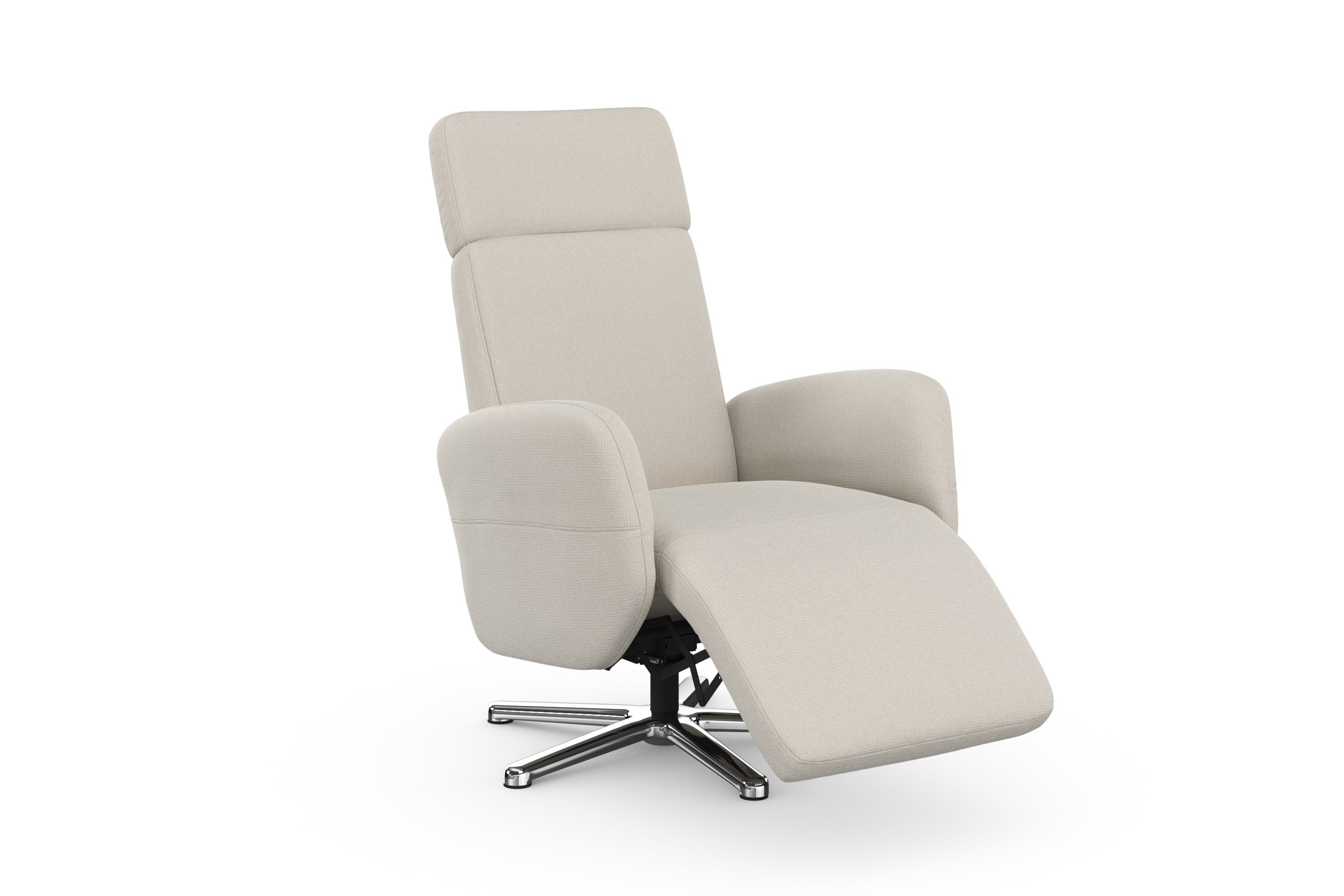sit&more Relaxfauteuil Grenoble, incl. hoofdsteunverstelling en bekabelde afstandsbediening