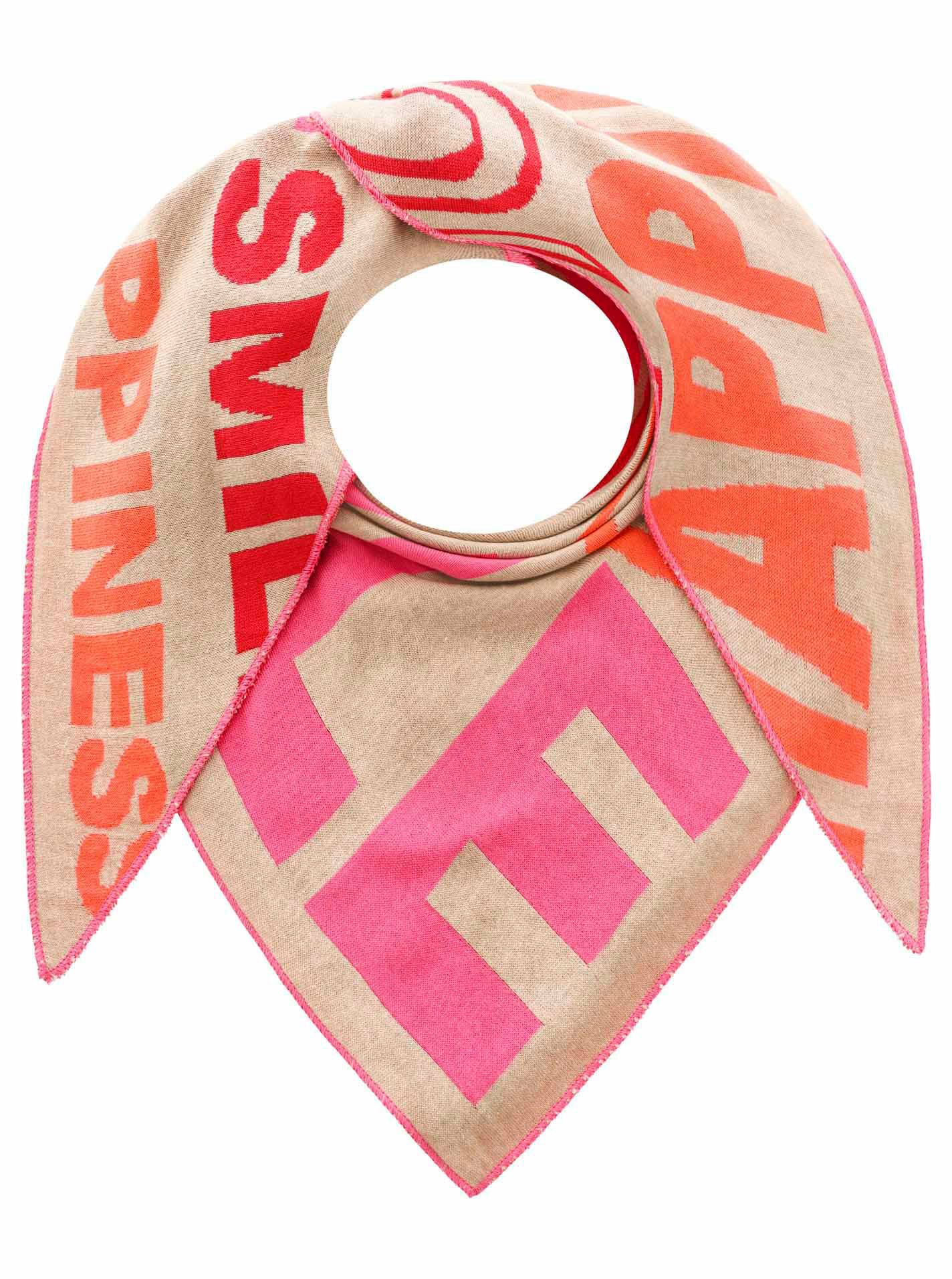 Zwillingsherz Driehoekig sjaaltje "Grote vrienden" dames sjaals beige