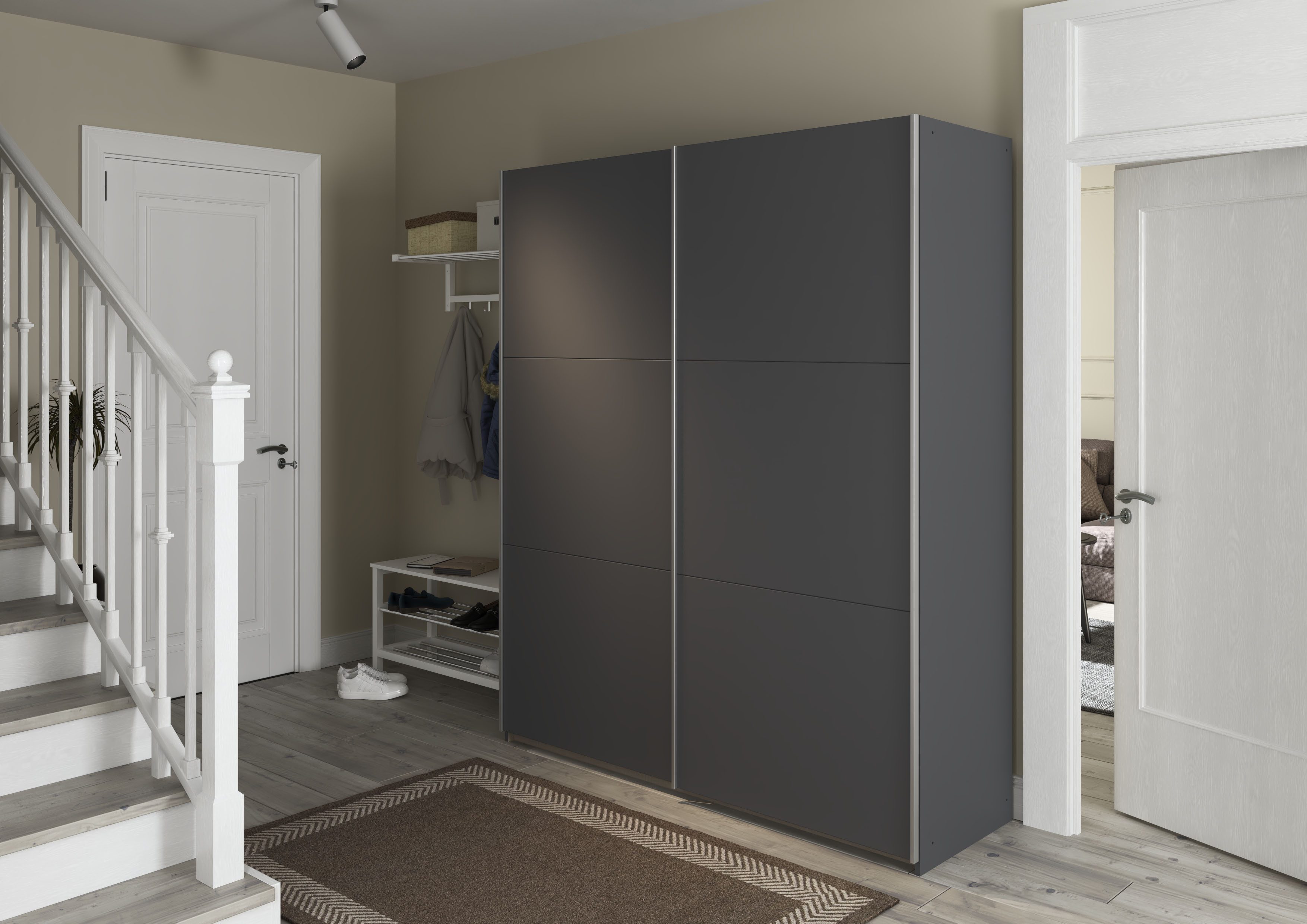 rauch Zweefdeurkast AURELIO kledingkast garderobe TOPSELLER OTTO´s CHOICE 3 verschillende uitrustingsvarianten handgrepen van metaal made in germany