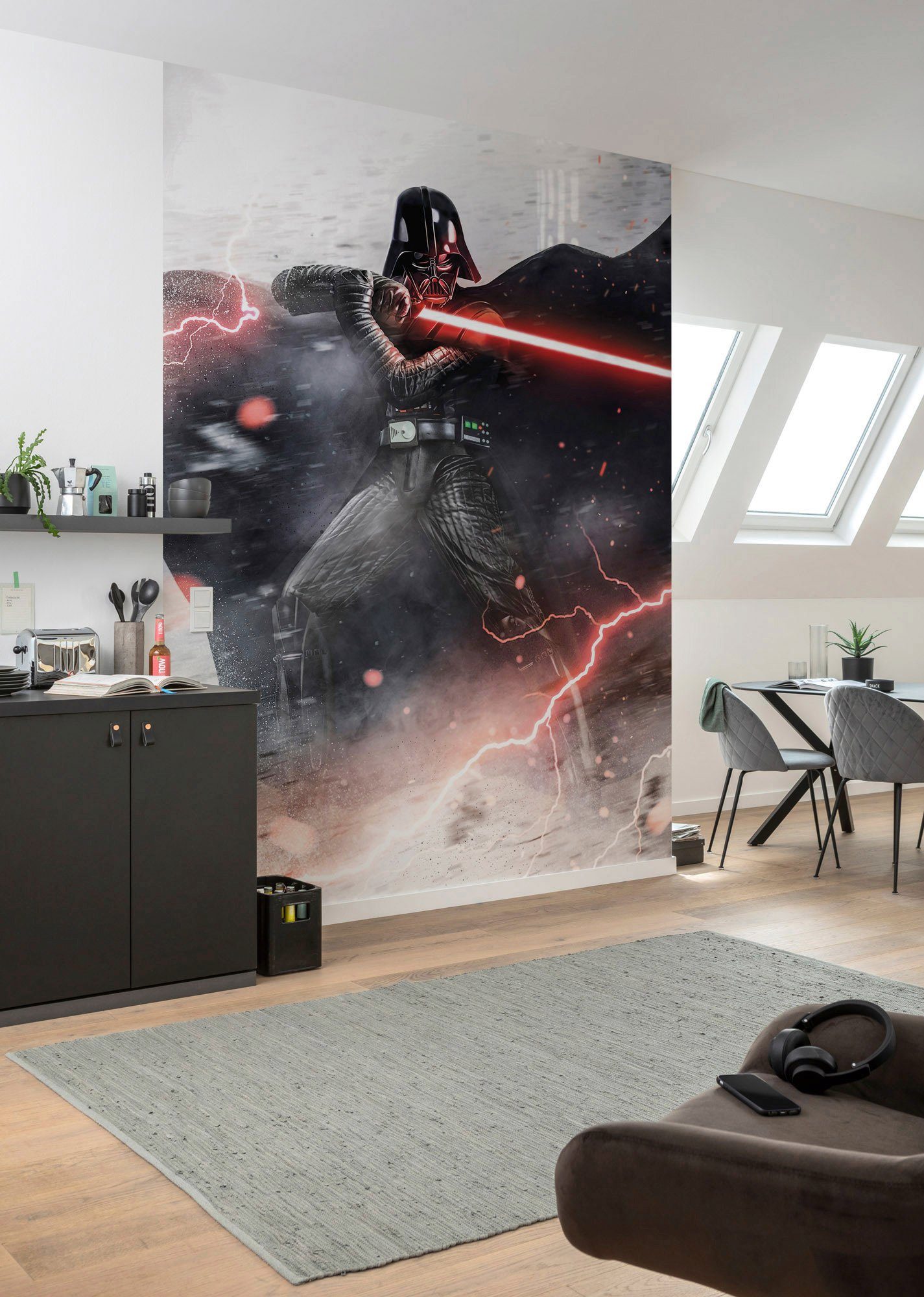 Komar Vliesbehang Digitale print vlies - Star Wars Vader Dark Forces - Afmeting 200 x 280 cm