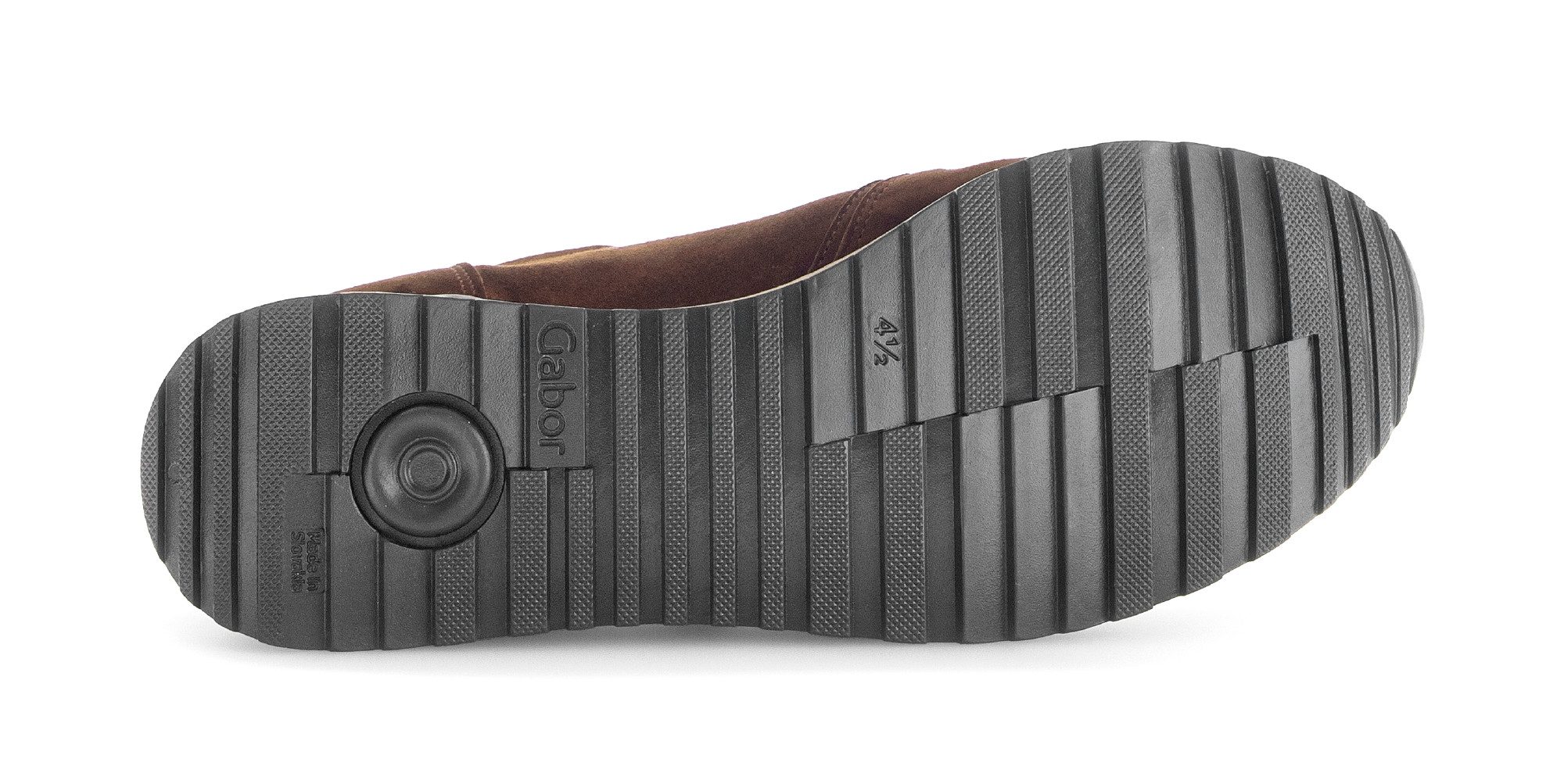 Gabor Sneakers met sleehak Turijn , vrijetijdsschoen, halfschoen, veterschoen, gepolsterde schacht, h-breedte