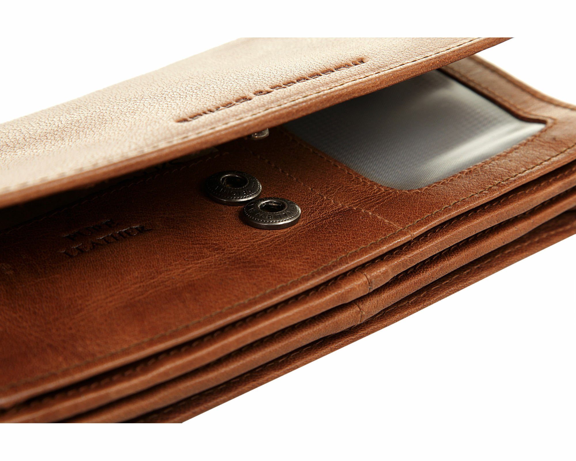Spikes & Sparrow Portemonnee echt leder